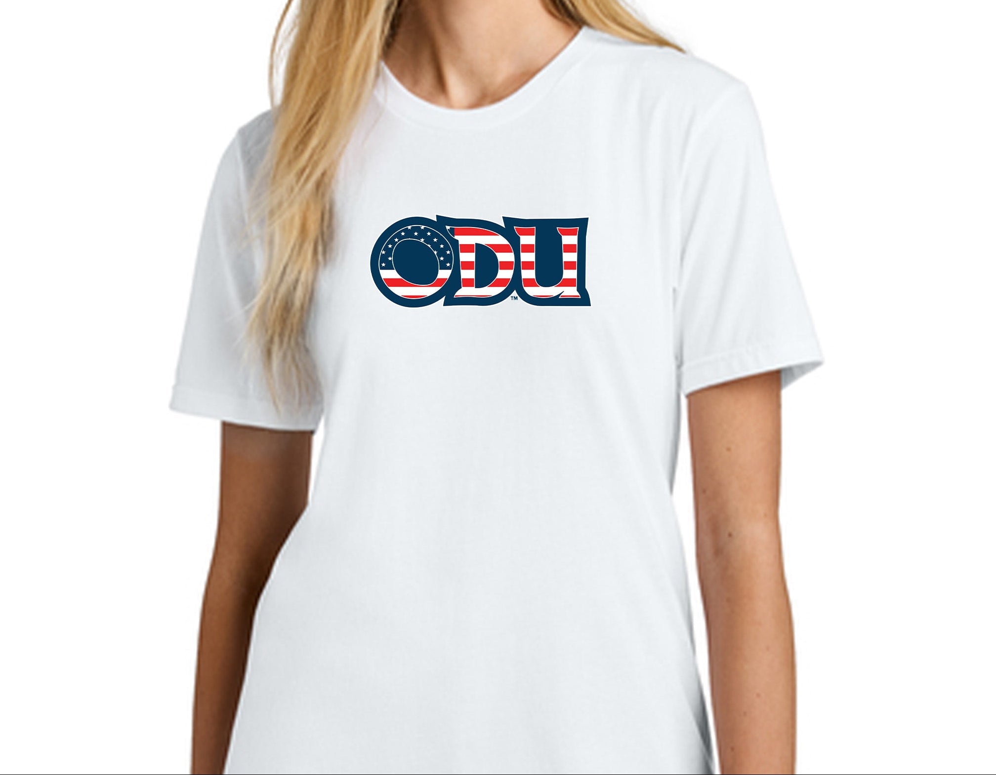 Old Dominion University, ODU Military, American Apparel® Fine Jersey Unisex T-Shirt - White