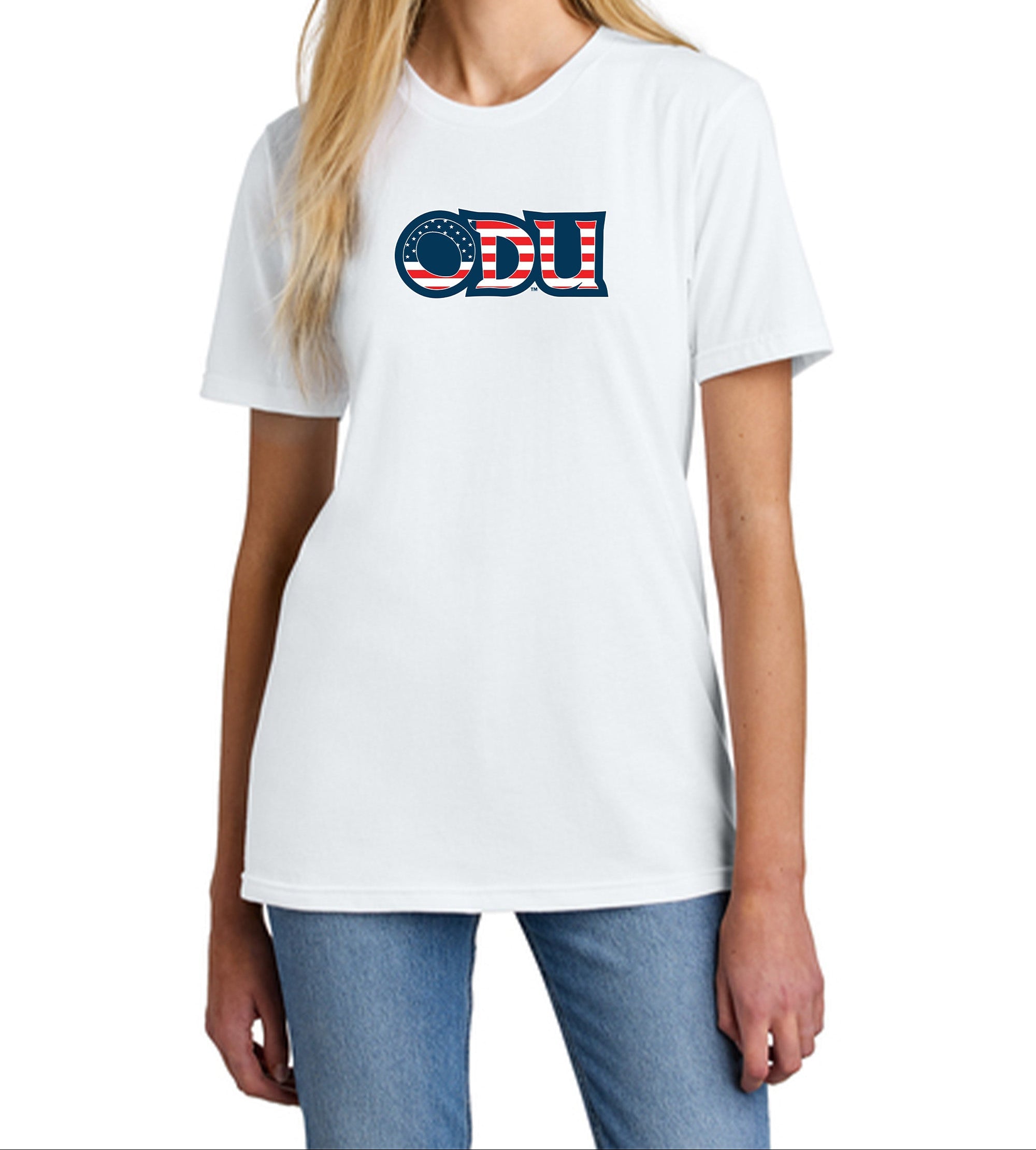 Old Dominion University, ODU Military, American Apparel® Fine Jersey Unisex T-Shirt - White