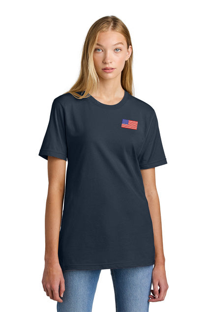 Old Dominion University, USA Flag, American Apparel® Fine Jersey Unisex T-Shirt Navy