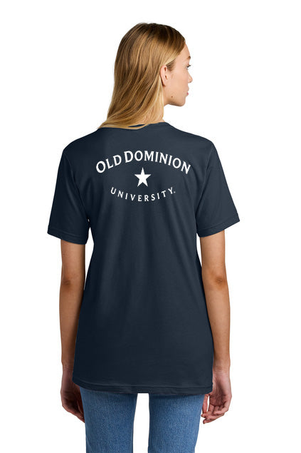 Old Dominion University, USA Flag, American Apparel® Fine Jersey Unisex T-Shirt Navy