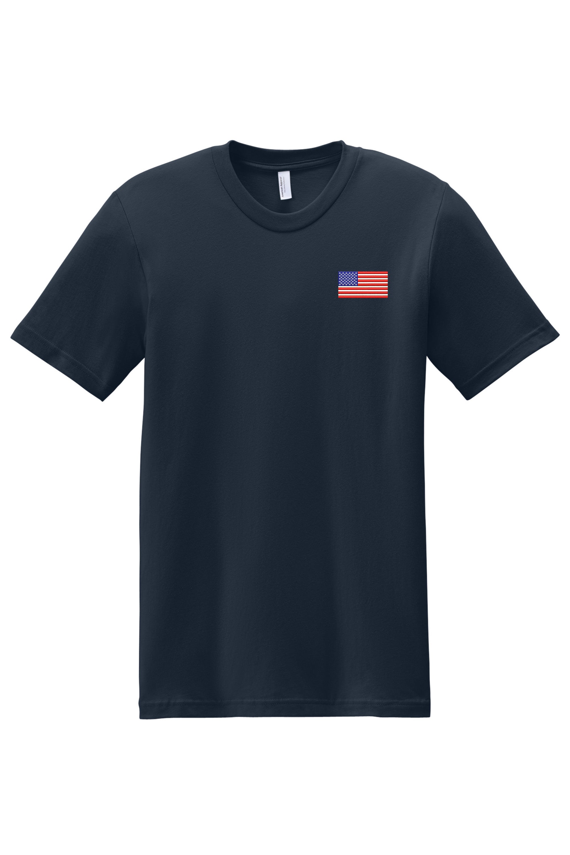 Old Dominion University, USA Flag, American Apparel® Fine Jersey Unisex T-Shirt Navy
