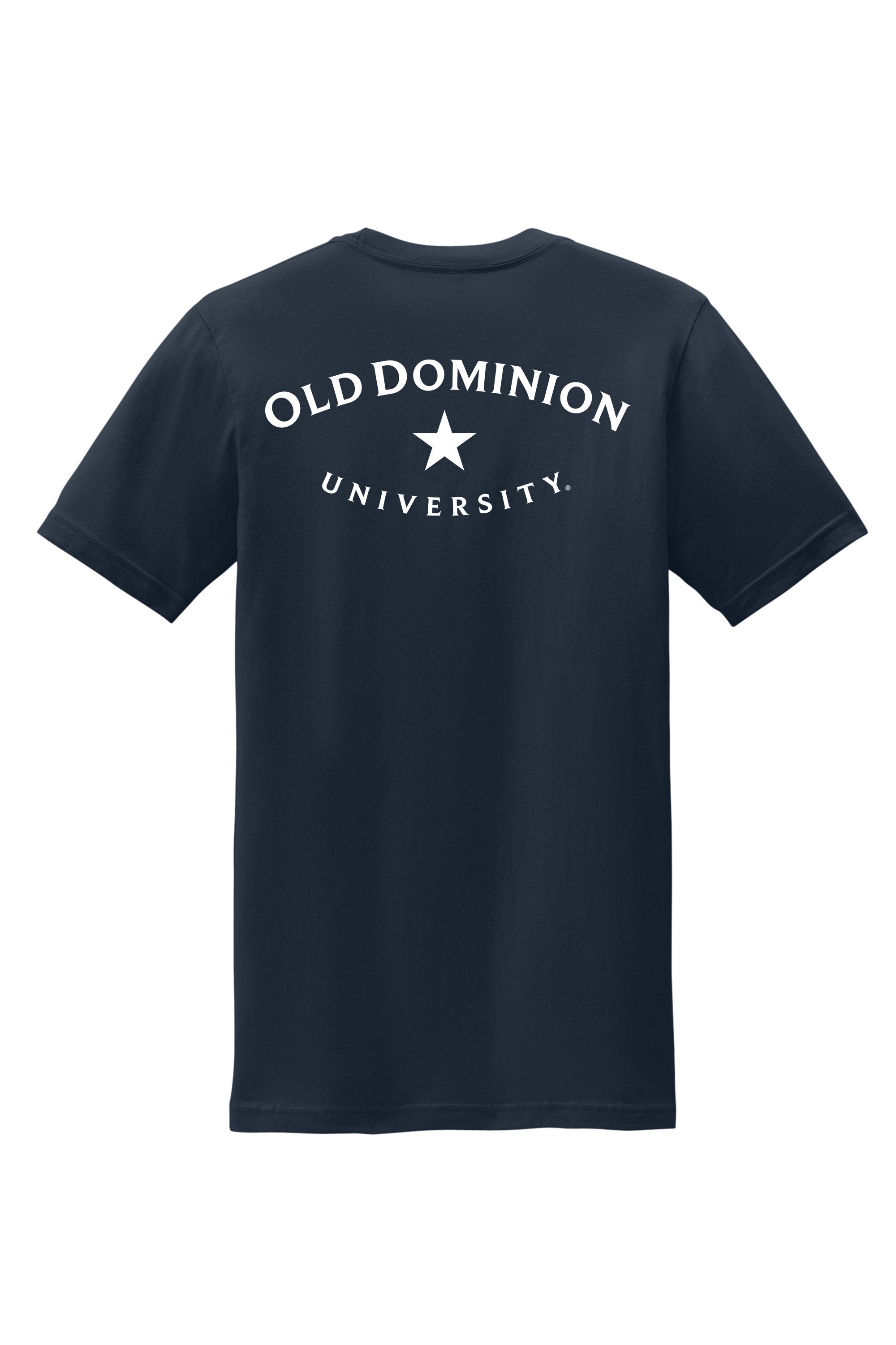 Old Dominion University, USA Flag, American Apparel® Fine Jersey Unisex T-Shirt Navy