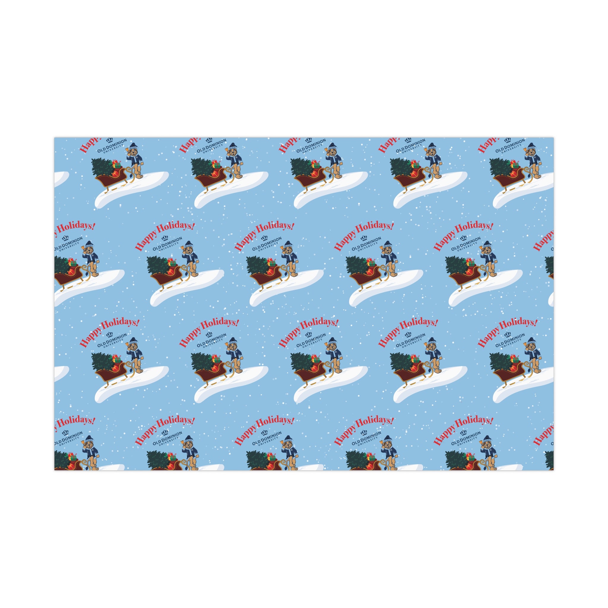 Old Dominion University, Big Blue Santa, Gift Wrap Papers