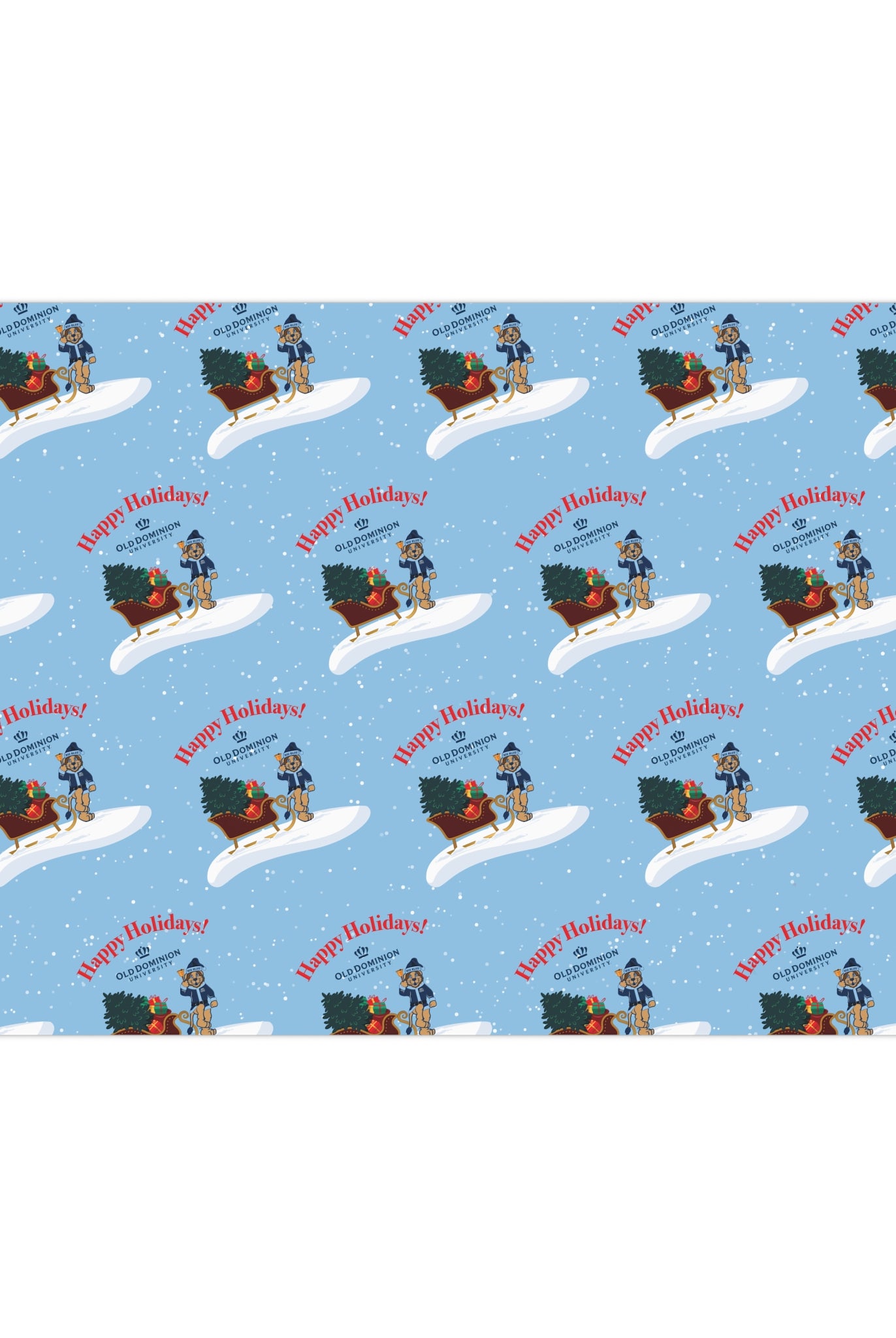 Old Dominion University, Big Blue Santa, Gift Wrap Papers