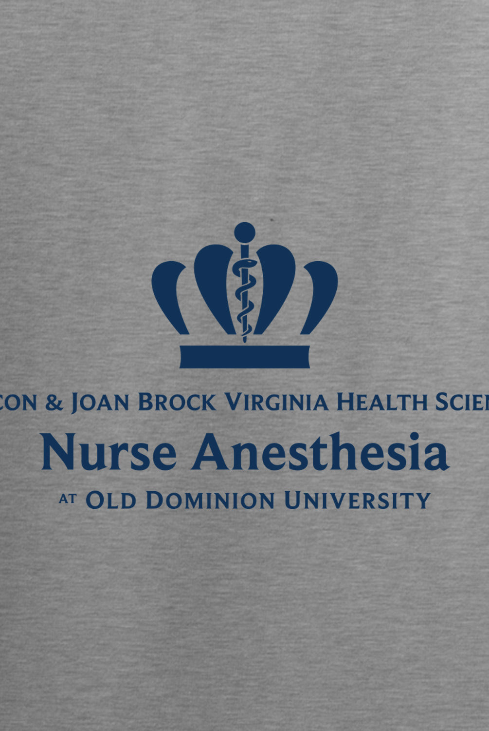 Old Dominion University, Full Logo, Nurse Anesthesia, Youth Heavy Cotton™ 100% Cotton T-Shirt - Sport Gray