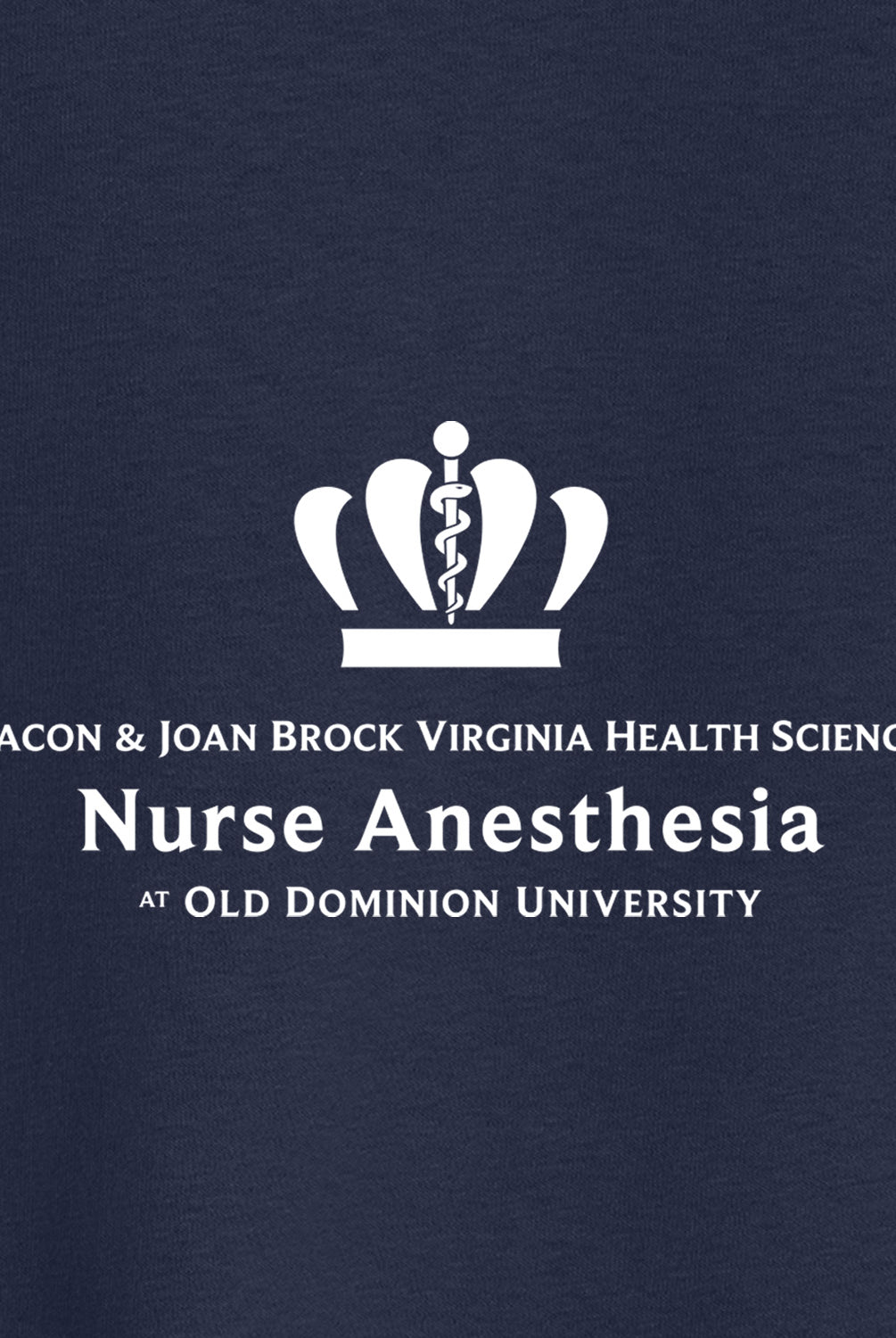 Old Dominion University, Full Logo, Nurse Anesthesia, Youth Heavy Cotton™ 100% Cotton T-Shirt - Navy