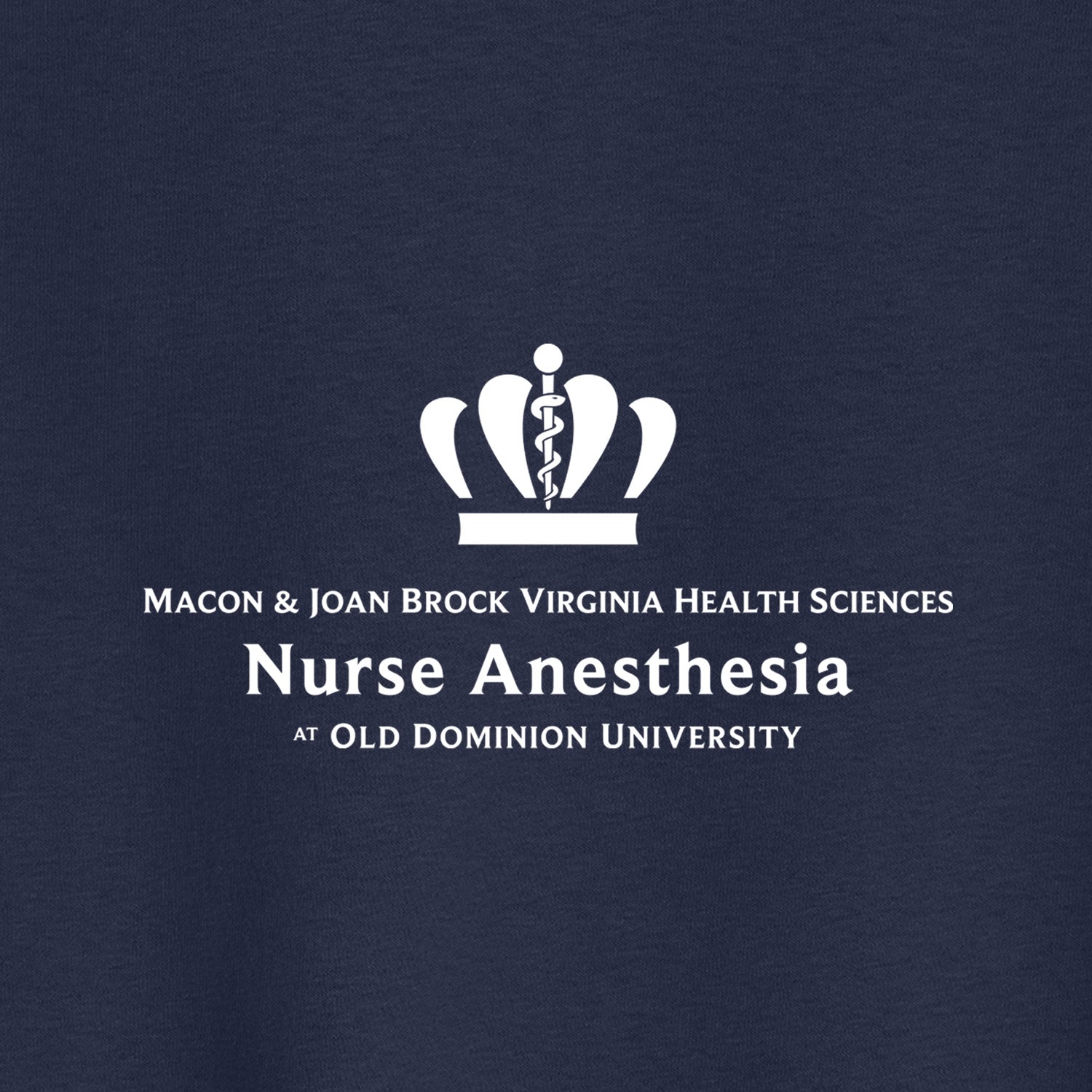 Old Dominion University, Full Logo, Nurse Anesthesia, Youth Heavy Cotton™ 100% Cotton T-Shirt - Navy