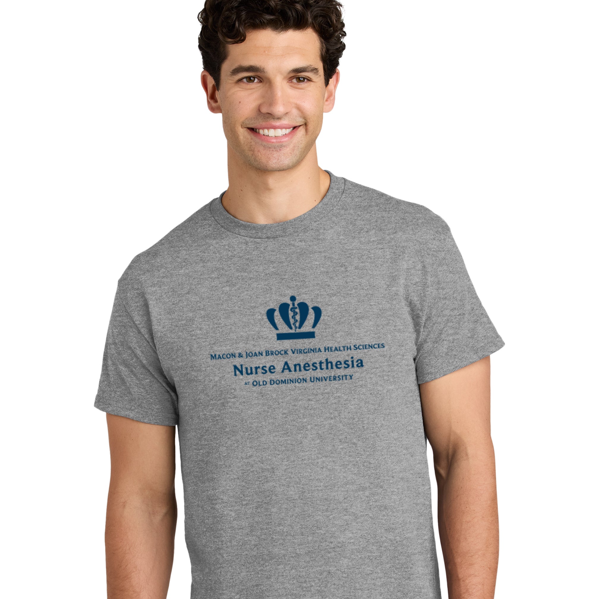 Old Dominion University, Nurse Anesthesia, Heavy Cotton™ 100% Cotton Long Sleeve T-Shirt - Gray