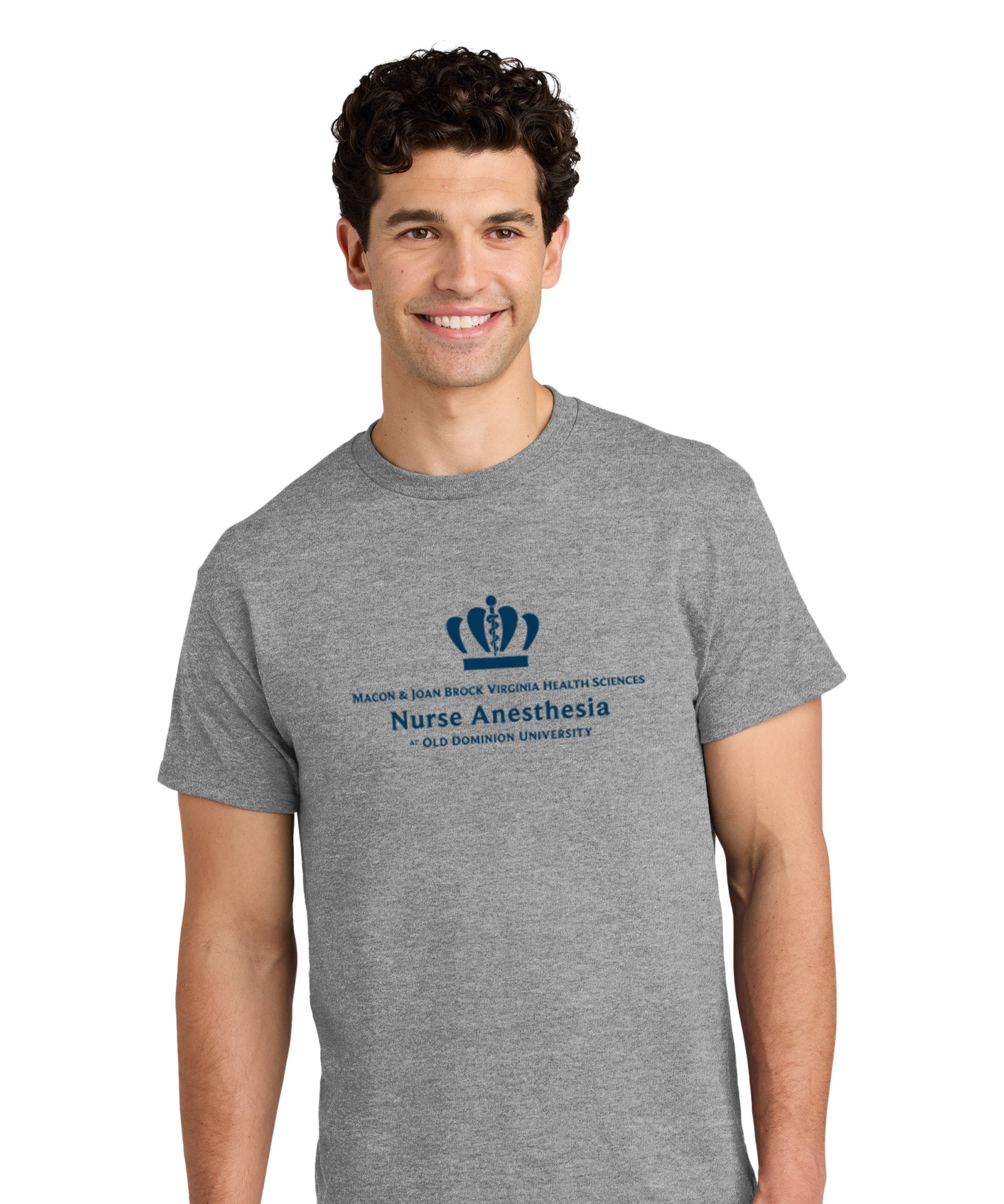 Old Dominion University, Nurse Anesthesia, Heavy Cotton™ 100% Cotton Long Sleeve T-Shirt - Gray