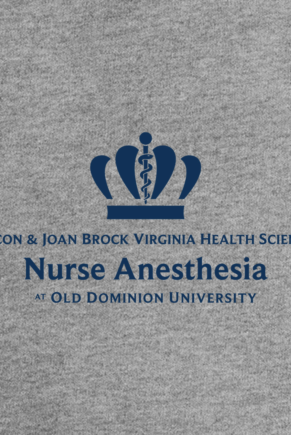 Old Dominion University, Nurse Anesthesia, Heavy Cotton™ 100% Cotton Long Sleeve T-Shirt - Gray
