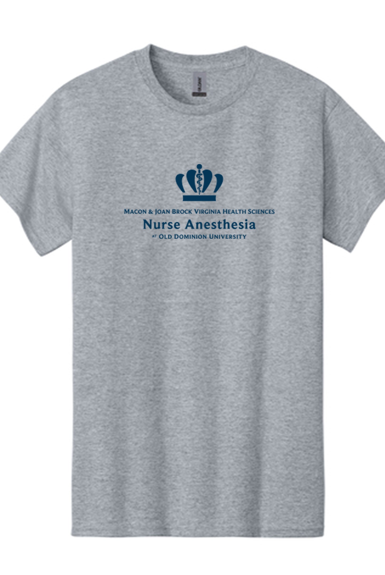 Old Dominion University, Nurse Anesthesia, Heavy Cotton™ 100% Cotton Long Sleeve T-Shirt - Gray
