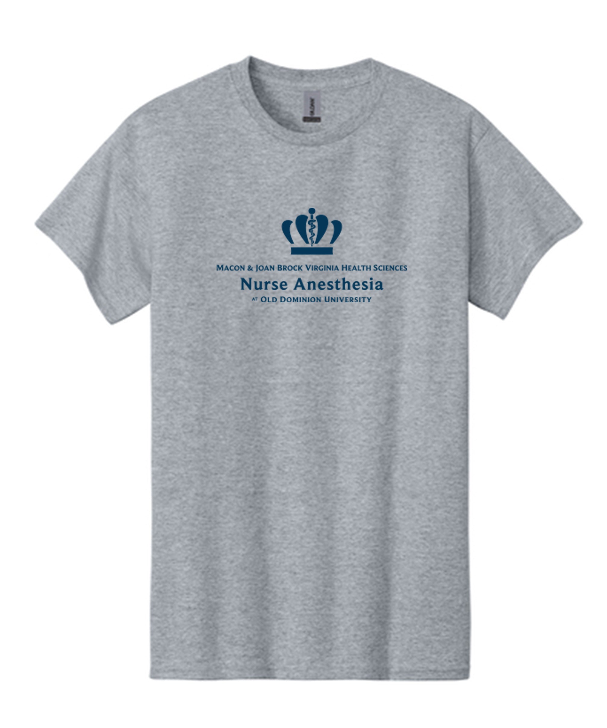 Old Dominion University, Nurse Anesthesia, Heavy Cotton™ 100% Cotton Long Sleeve T-Shirt - Gray