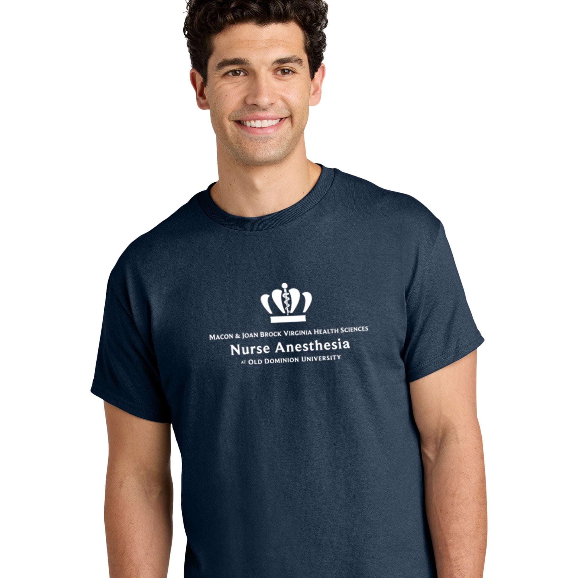 Old Dominion University, Nurse Anesthesia, Heavy Cotton™ 100% Cotton Long Sleeve T-Shirt - Navy