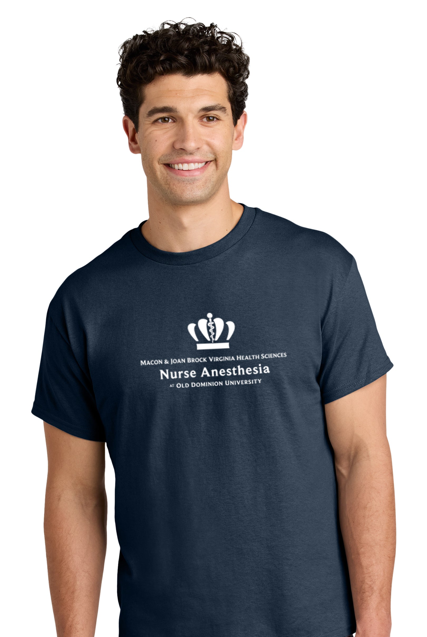 Old Dominion University, Nurse Anesthesia, Heavy Cotton™ 100% Cotton Long Sleeve T-Shirt - Navy