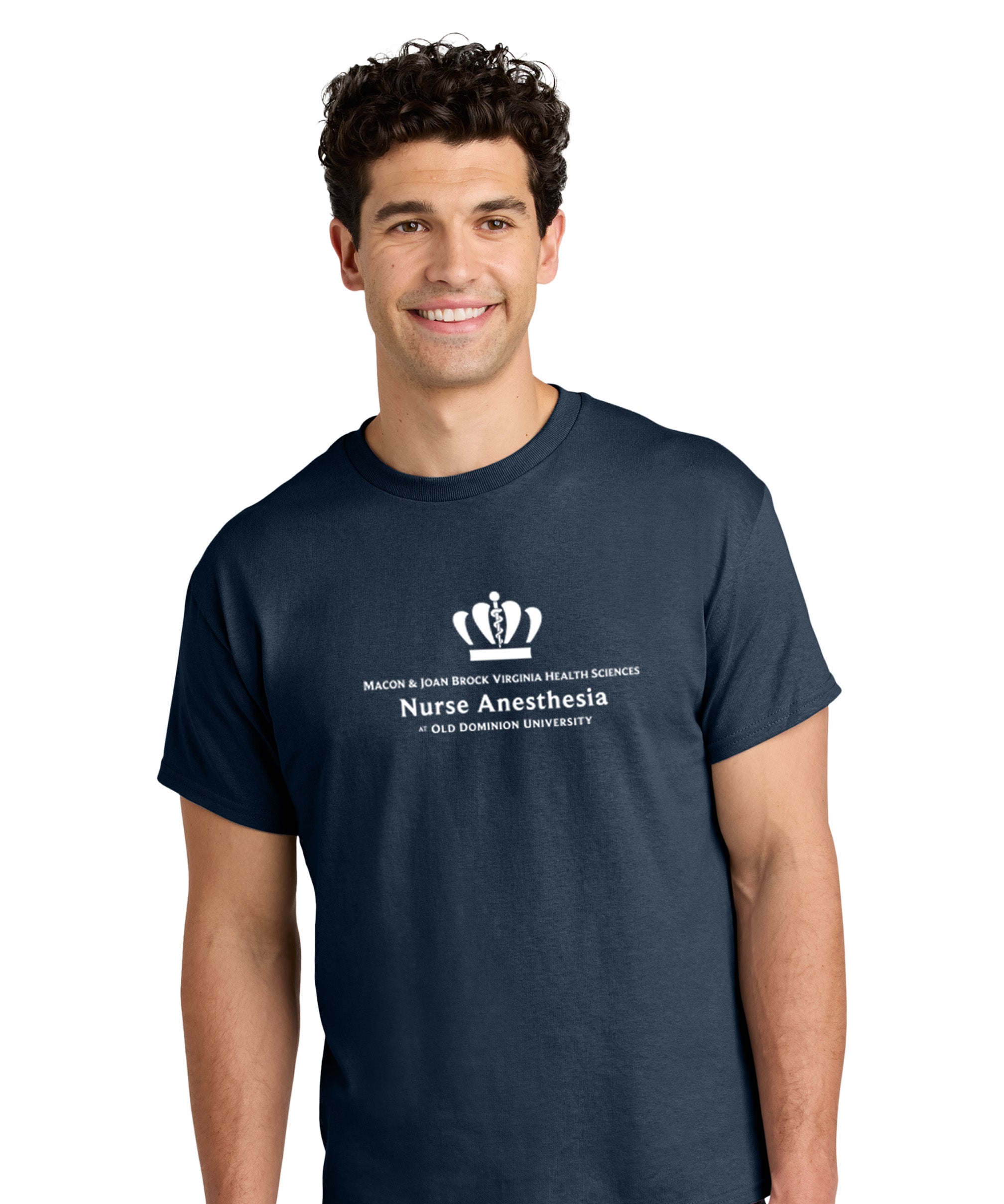 Old Dominion University, Nurse Anesthesia, Heavy Cotton™ 100% Cotton Long Sleeve T-Shirt - Navy