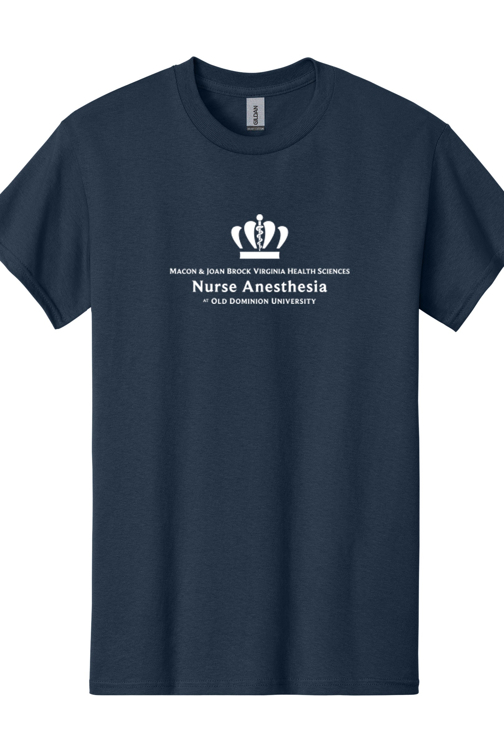 Old Dominion University, Nurse Anesthesia, Heavy Cotton™ 100% Cotton Long Sleeve T-Shirt - Navy