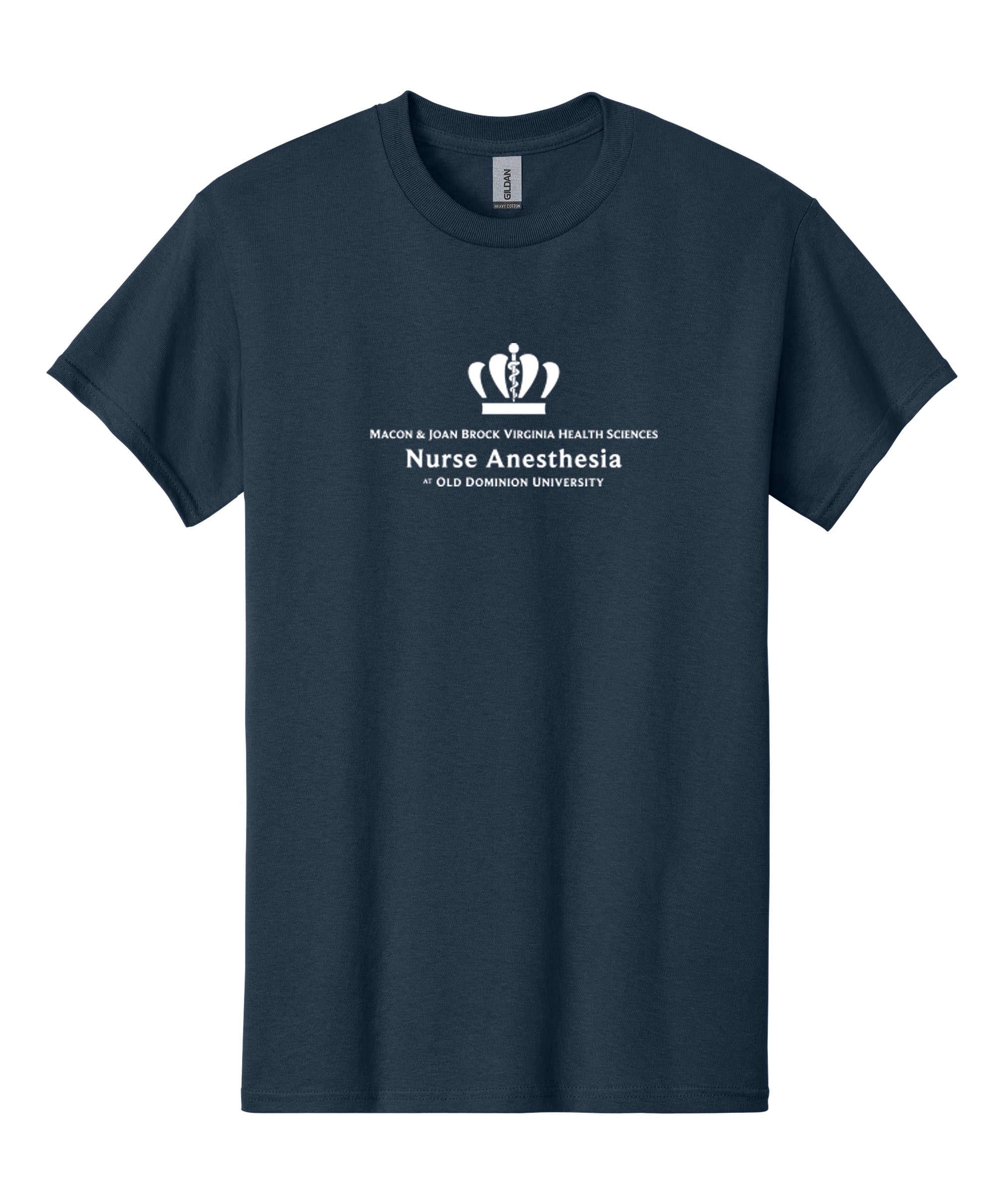 Old Dominion University, Nurse Anesthesia, Heavy Cotton™ 100% Cotton Long Sleeve T-Shirt - Navy
