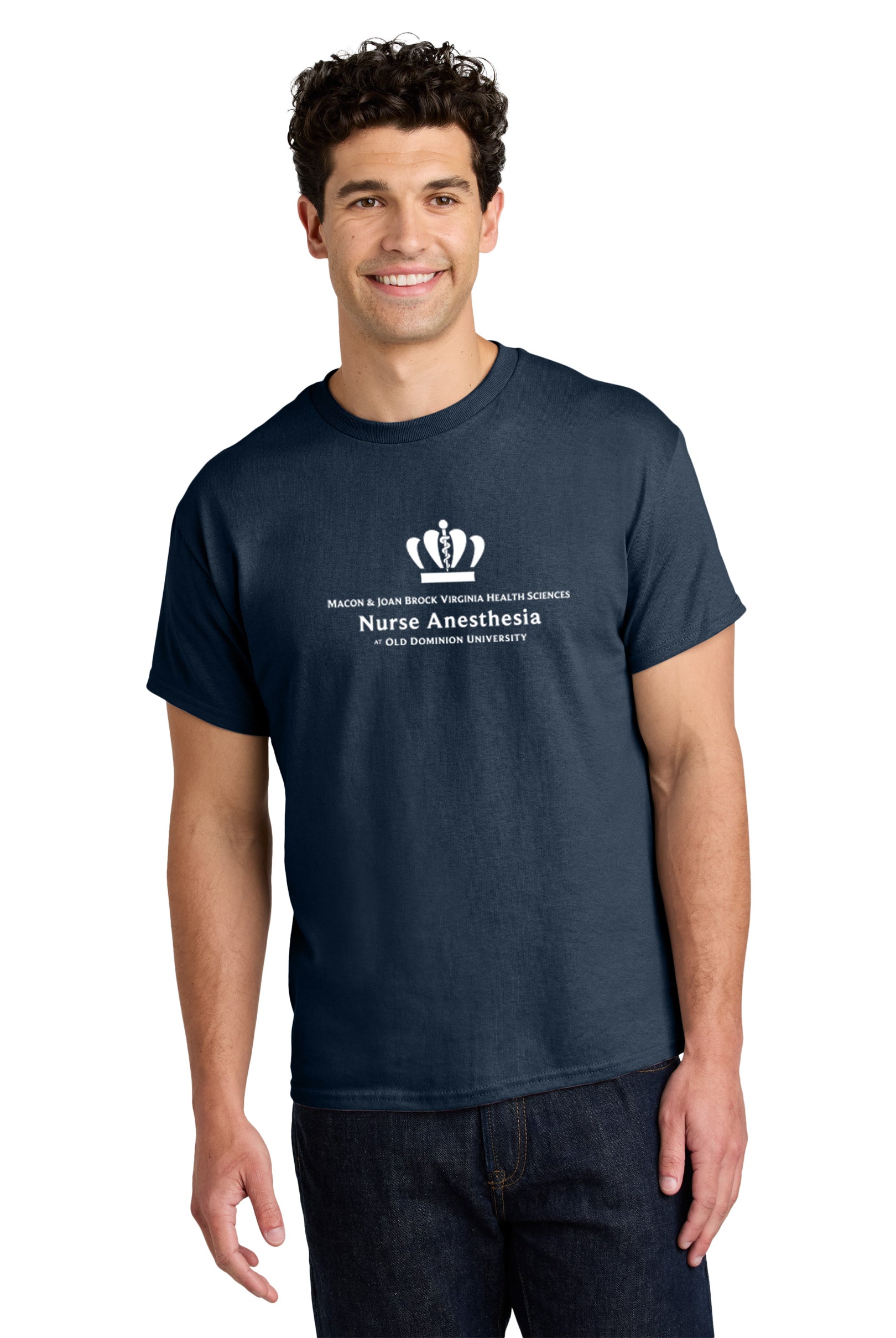 Old Dominion University, Nurse Anesthesia, Heavy Cotton™ 100% Cotton Long Sleeve T-Shirt - Navy