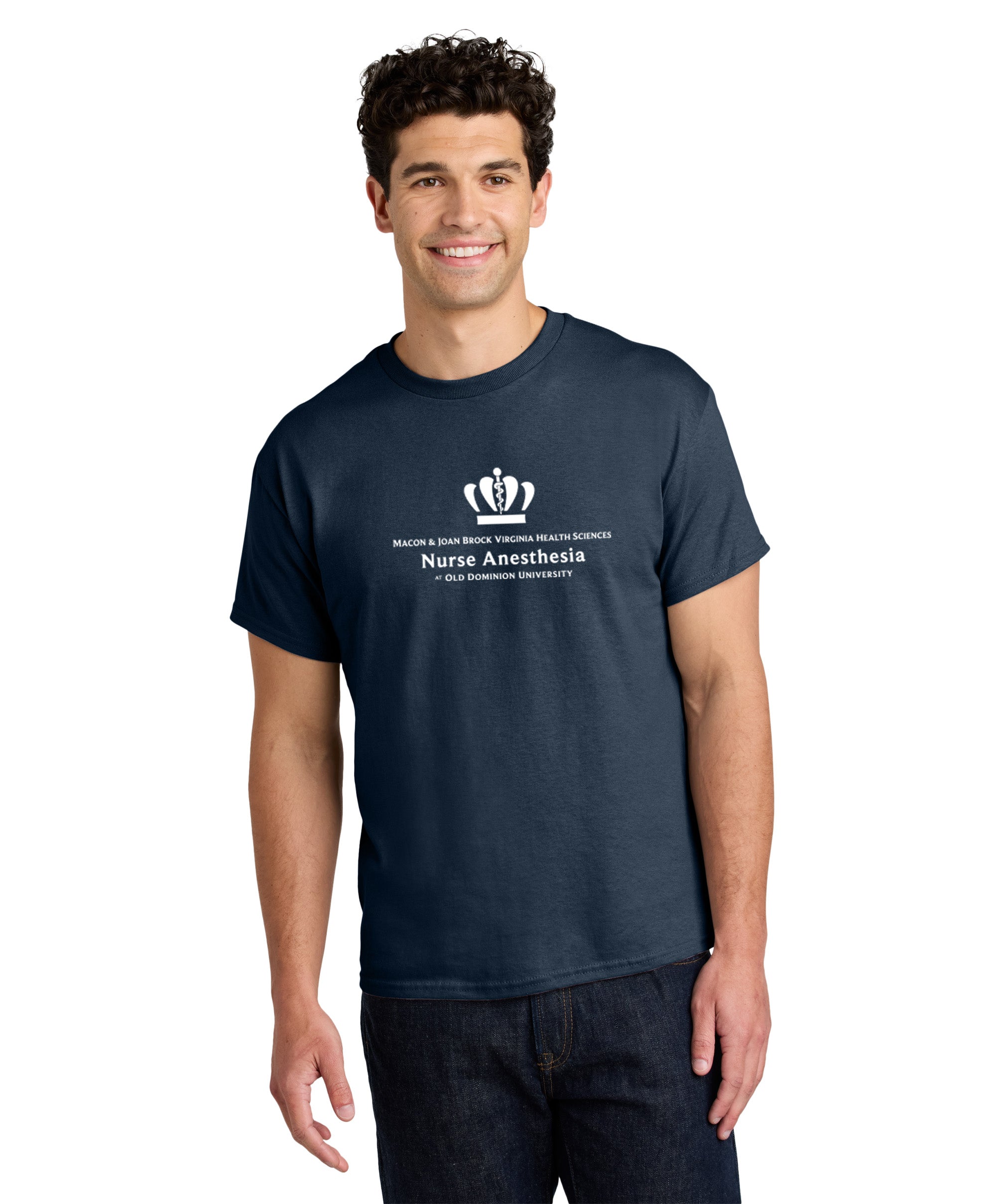 Old Dominion University, Nurse Anesthesia, Heavy Cotton™ 100% Cotton Long Sleeve T-Shirt - Navy