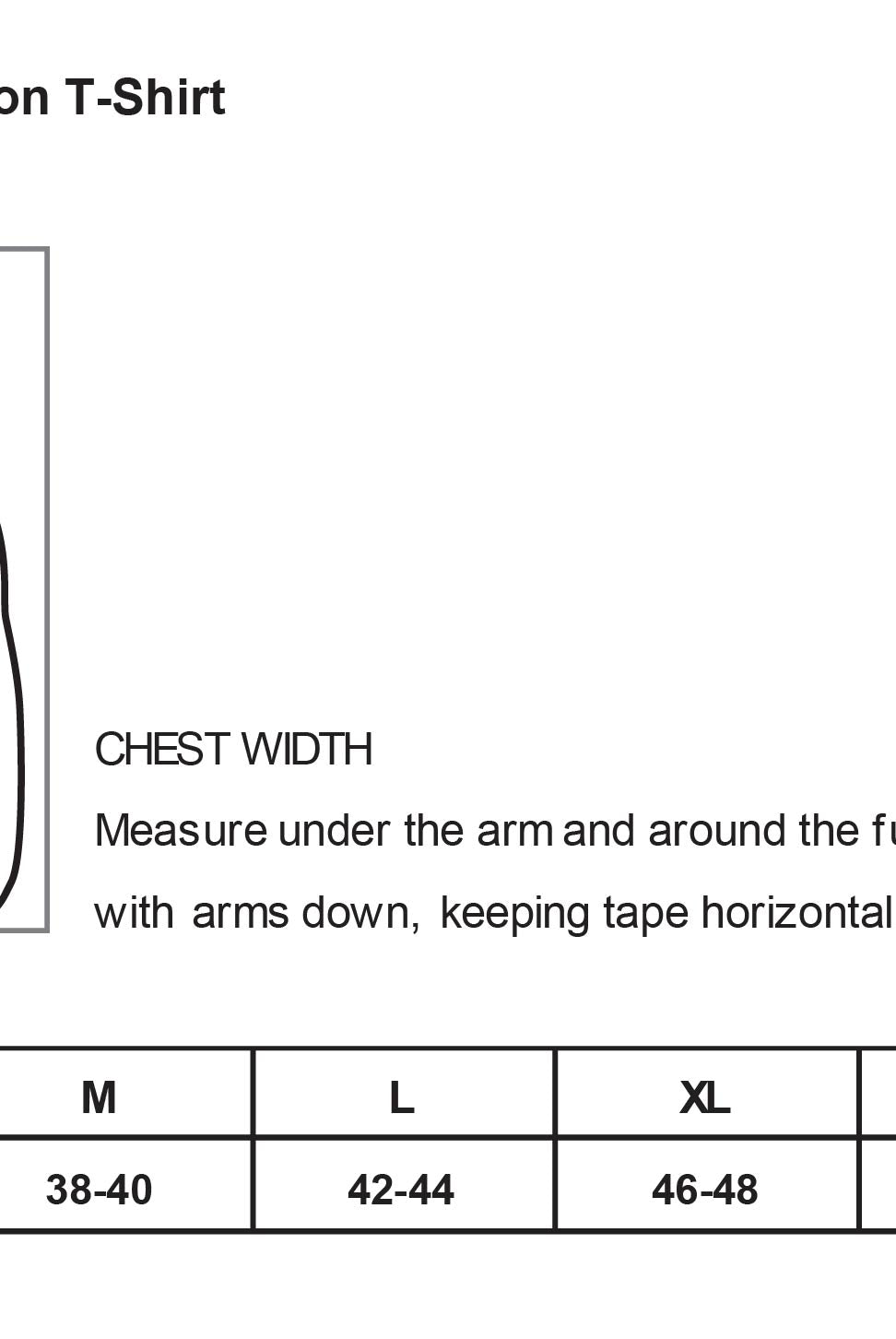 Old Dominion University, Nurse Anesthesia, Heavy Cotton™ 100% Cotton Long Sleeve T-Shirt - Size Chart