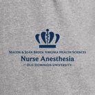 Old Dominion University, Full Logo, Nurse Anesthesia, Heavy Cotton™ 100% Cotton Long Sleeve T-Shirt - Gray