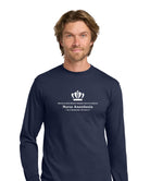 Old Dominion University, Full Logo, Nurse Anesthesia, Heavy Cotton™ 100% Cotton Long Sleeve T-Shirt - Navy