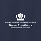 Old Dominion University, Full Logo, Nurse Anesthesia, Heavy Cotton™ 100% Cotton Long Sleeve T-Shirt - Navy