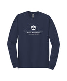 Old Dominion University, Full Logo, Nurse Anesthesia, Heavy Cotton™ 100% Cotton Long Sleeve T-Shirt - Navy