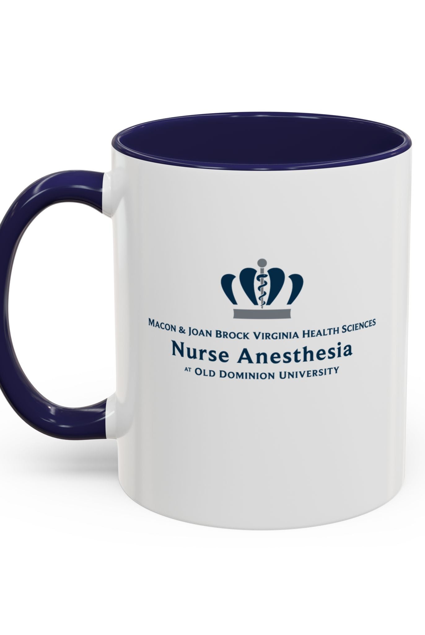 Old Dominion University, Nurse Anesthesia, Accent Coffee Mug 11 oz - navy