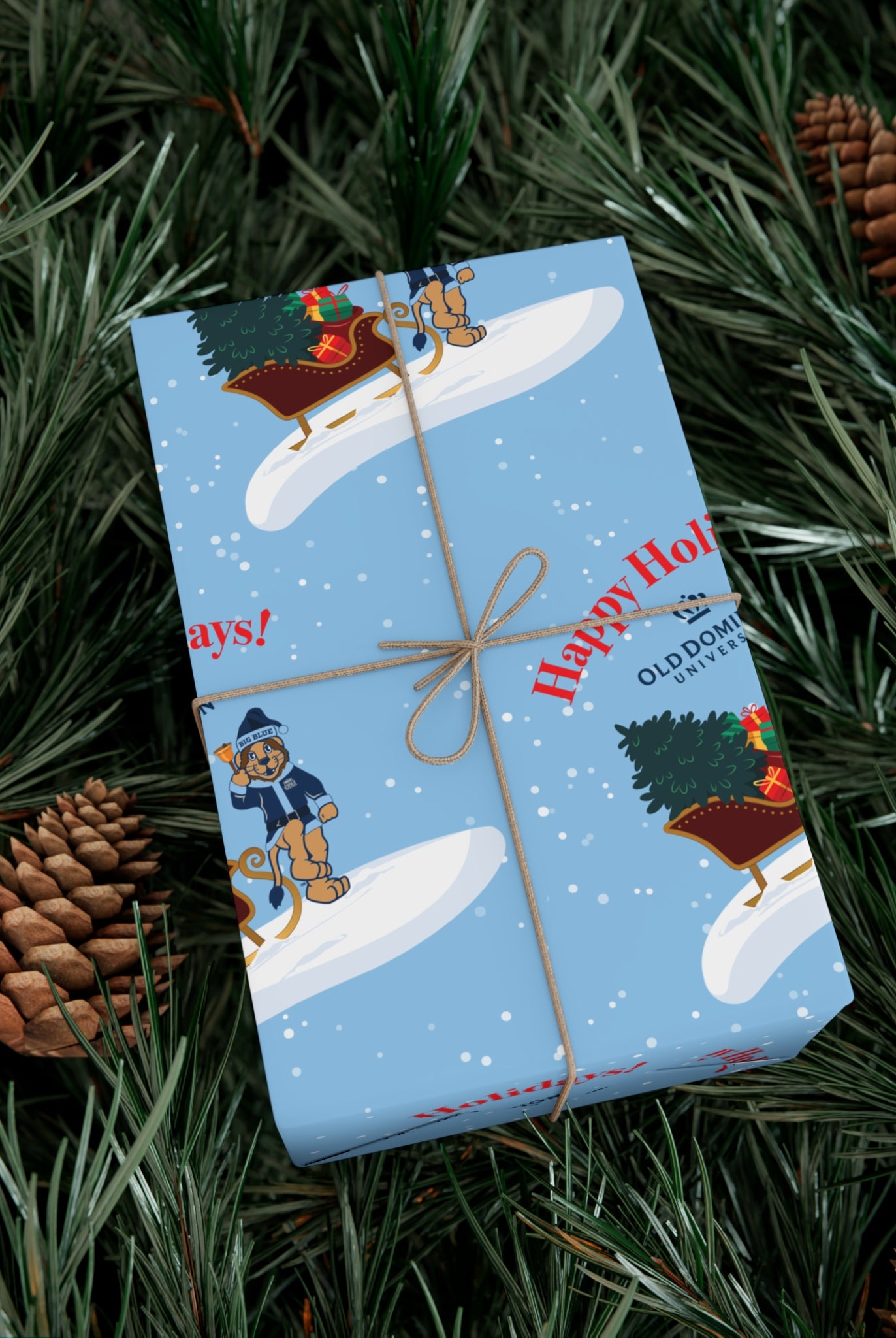 Old Dominion University, Big Blue Santa, Gift Wrap Papers