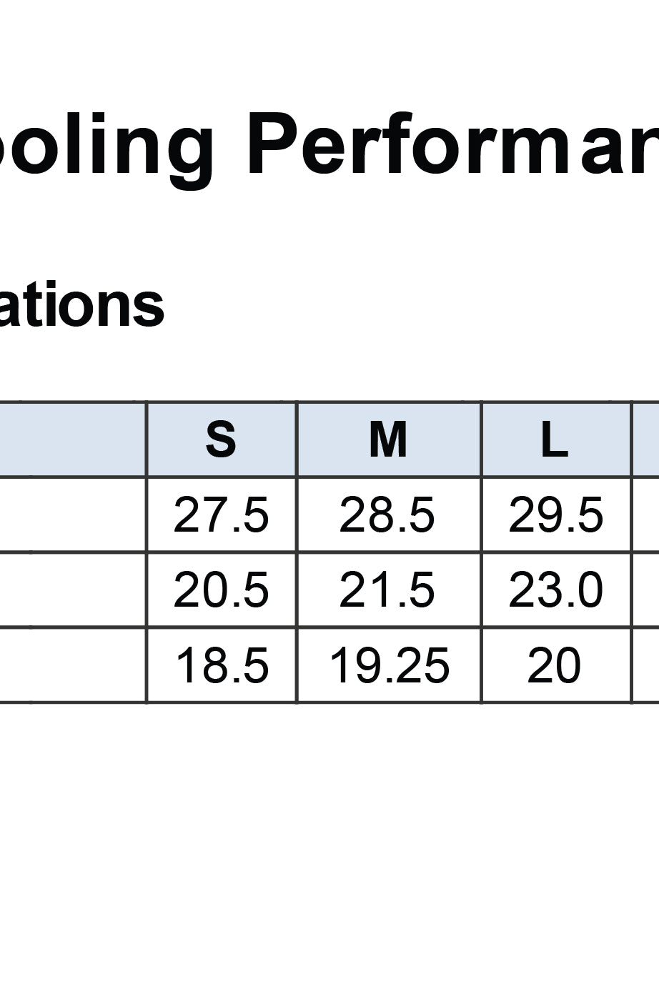 Old Dominion University, Club Sports - Volleyball, A4 Cooling Performance Short Sleeve T-Shirt - Size Chart