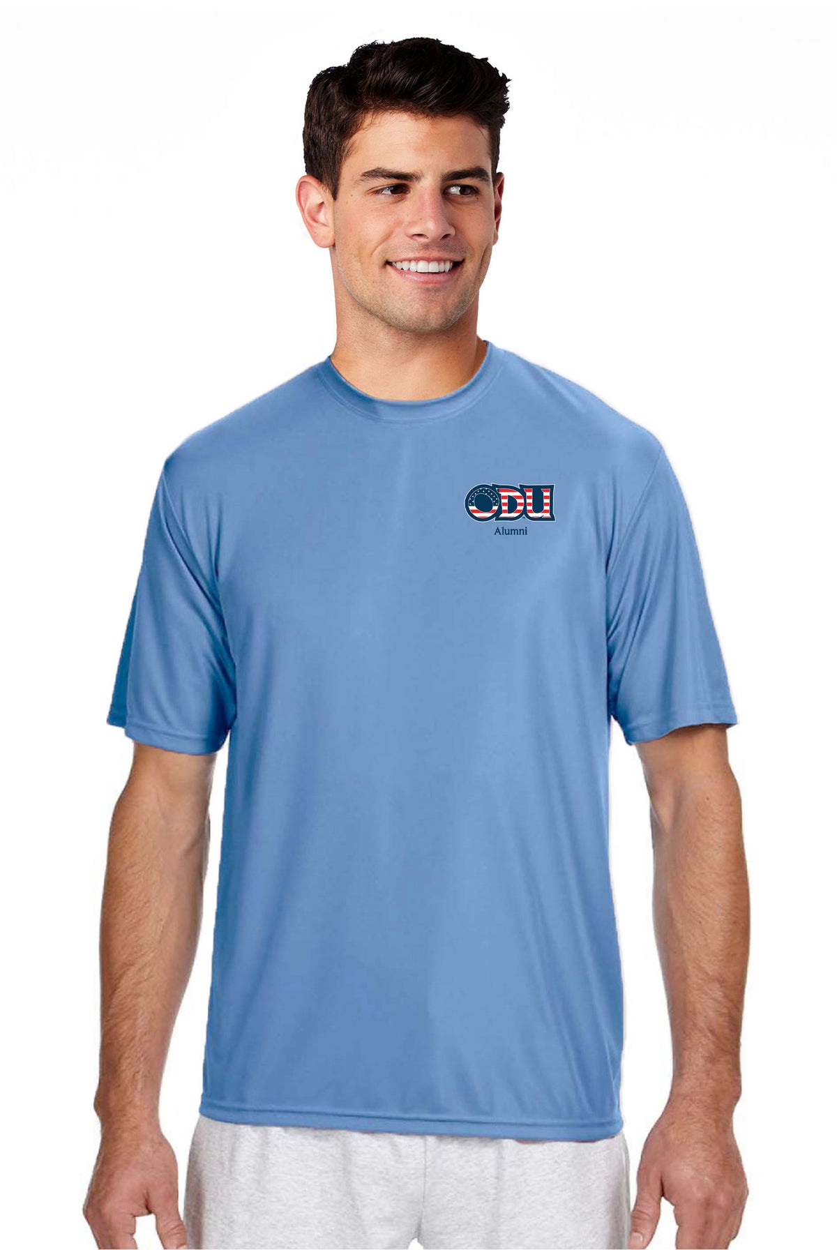 Old Dominion University, ODU Military - Alumni, A4 Cooling Performance Short Sleeve T-Shirt - Carolina Blue