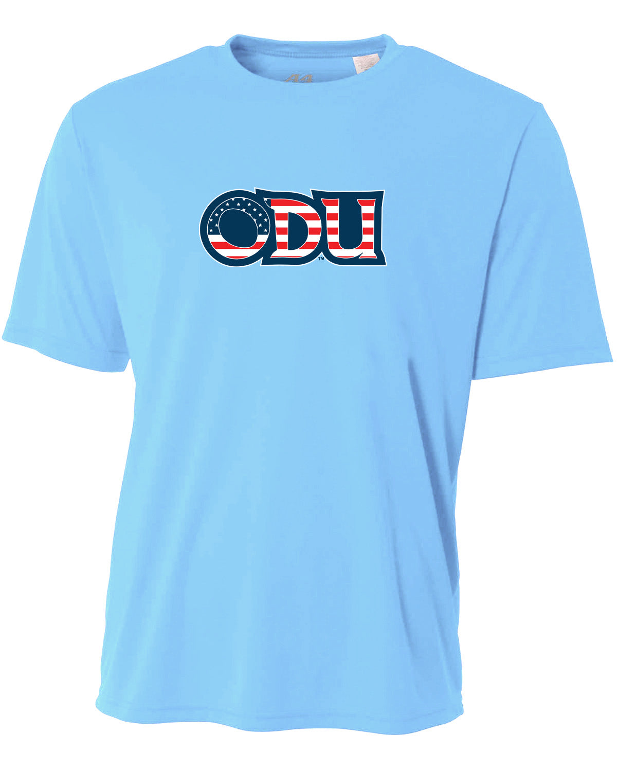 Old Dominion University, ODU Military - Military Logo, Unisex Heather CVC Long Sleeve T-Shirt - Carolina Blue