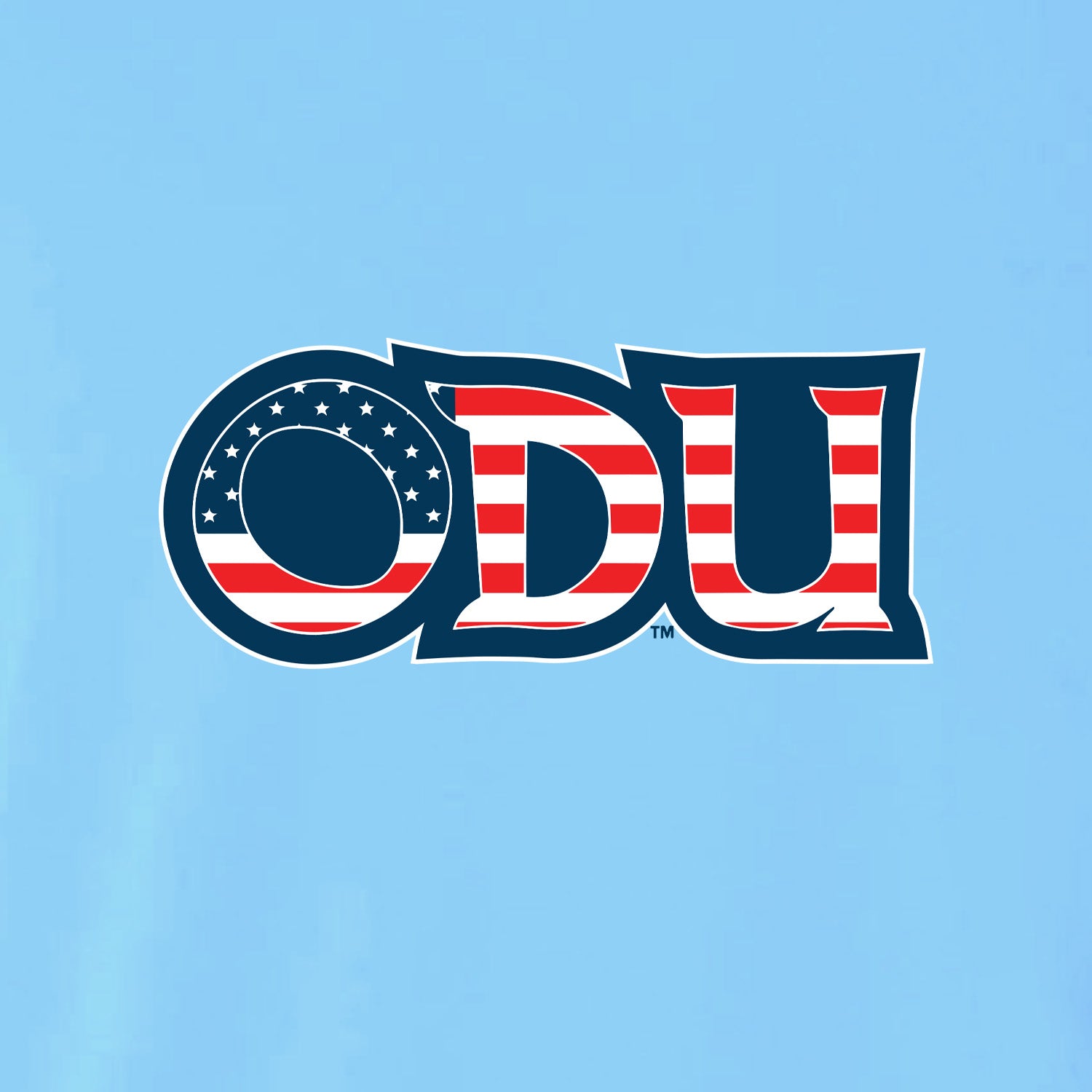 Old Dominion University, ODU Military - Military Logo, Unisex Heather CVC Long Sleeve T-Shirt - Carolina Blue