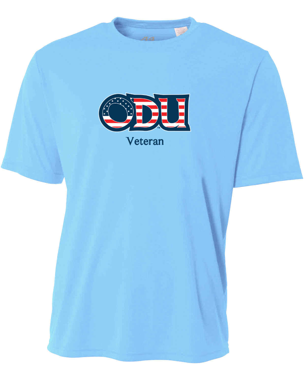 Old Dominion University, ODU Military -Veteran, A4 Cooling Performance Short Sleeve T-Shirt - Carolina Blue