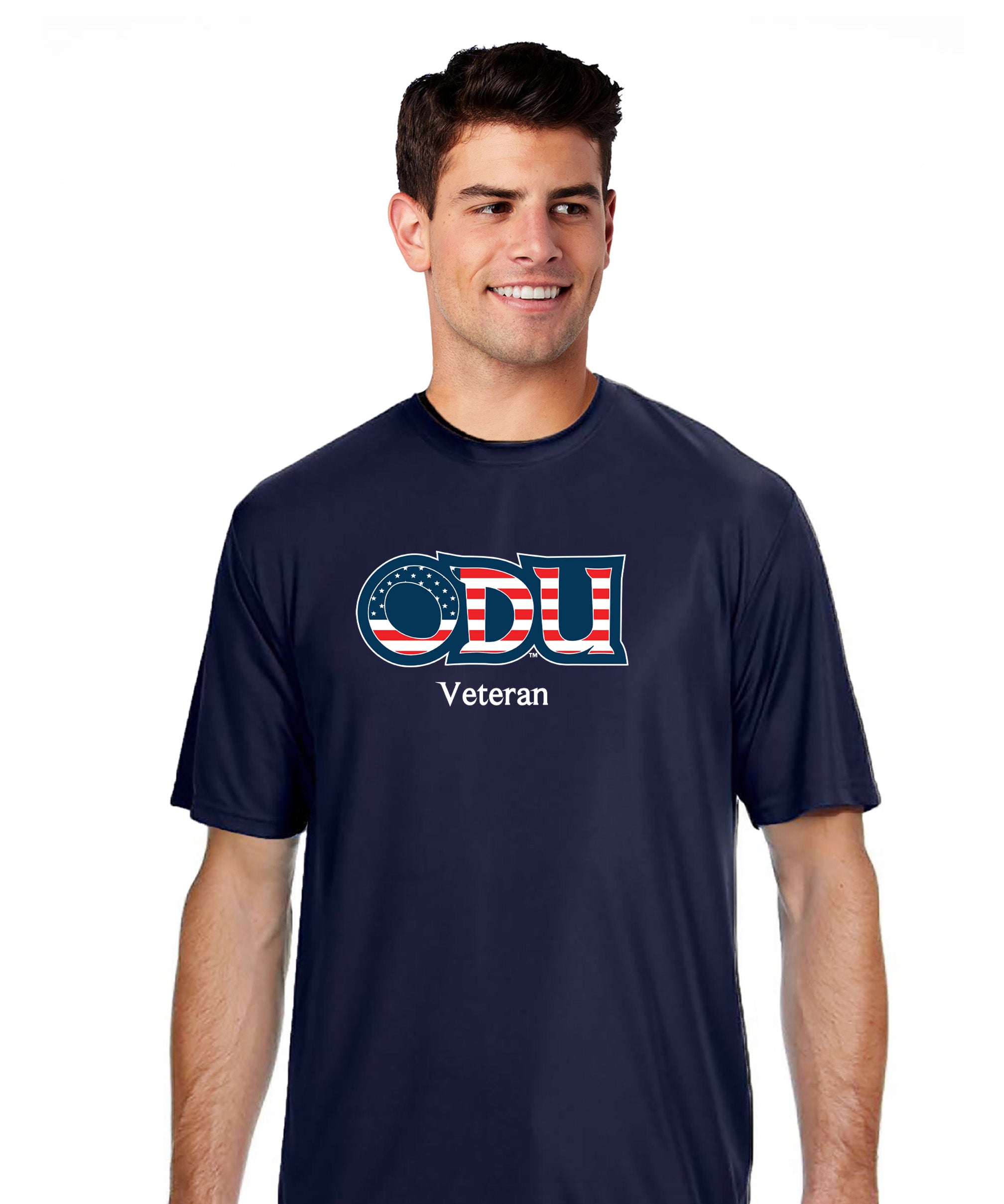 Old Dominion University, ODU Military -Veteran, A4 Cooling Performance Short Sleeve T-Shirt - Navy