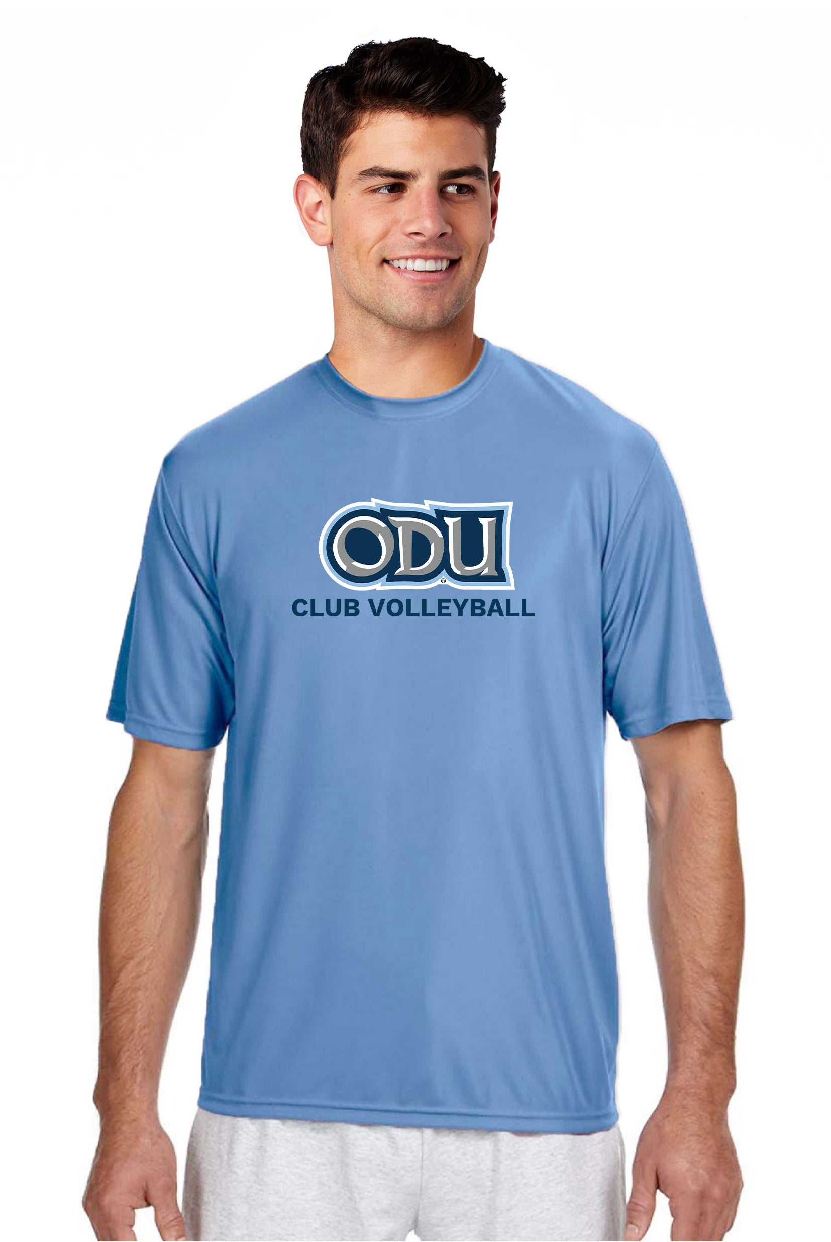 Old Dominion University, Club Sports - Volleyball, A4 Cooling Performance Short Sleeve T-Shirt - Hudson Blue