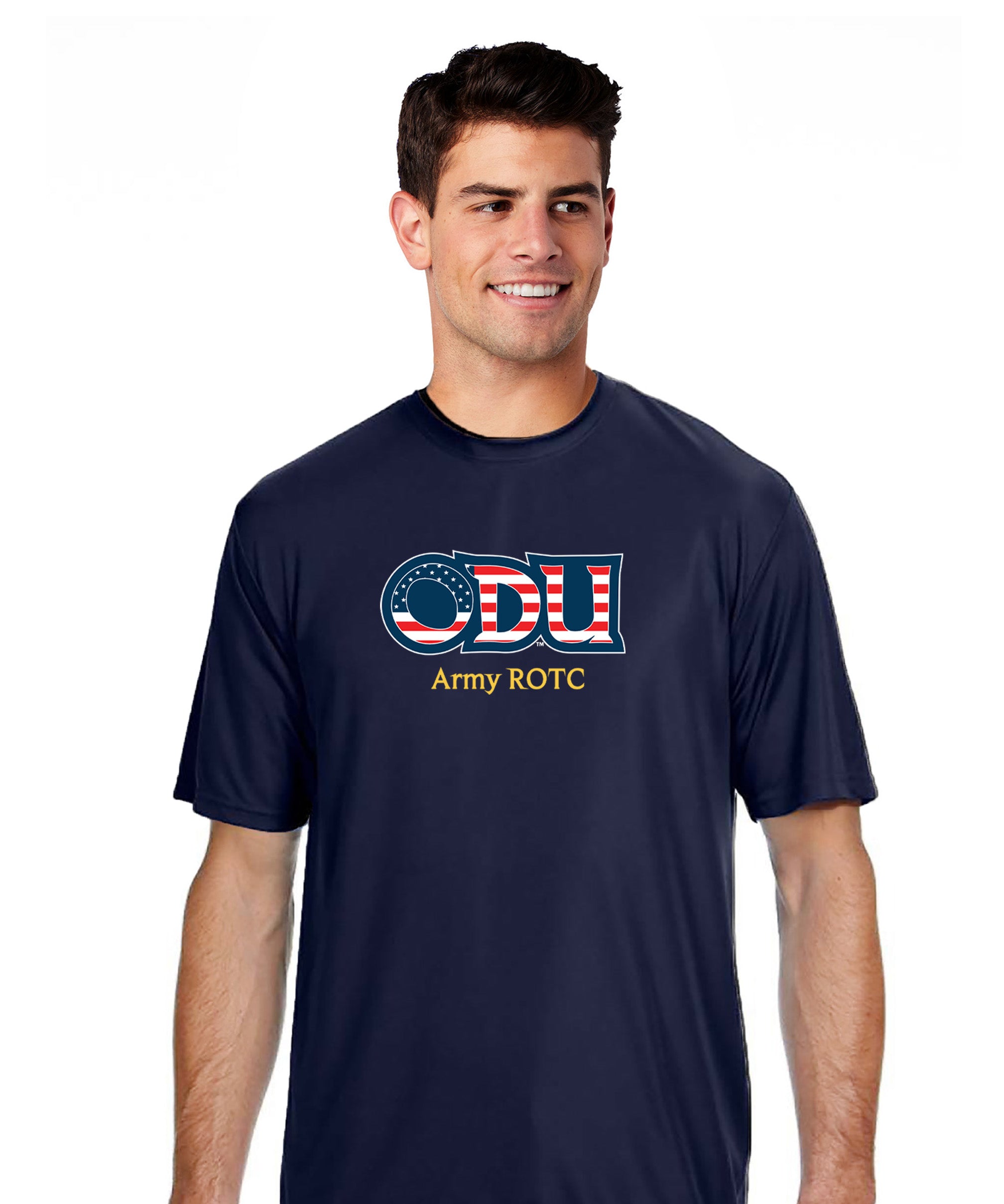 Old Dominion University, ODU Military - Army ROTC, A4 Cooling Performance Short Sleeve T-Shirt - Navy