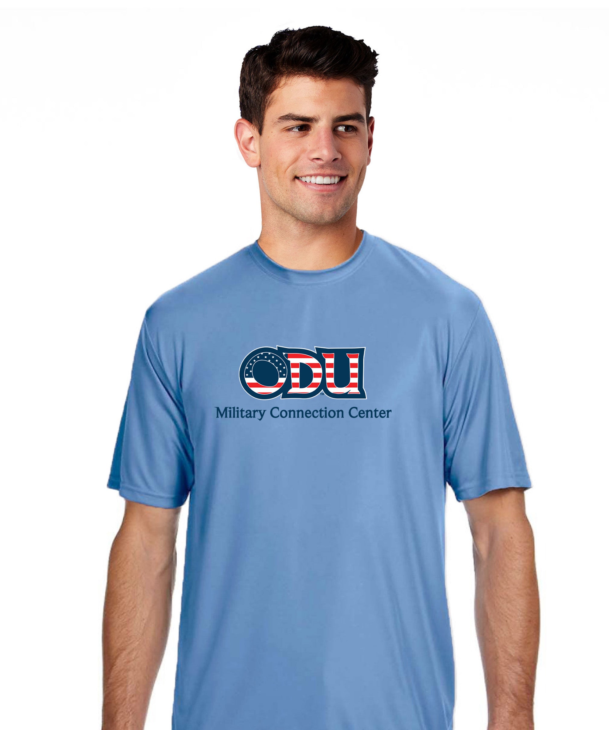 Old Dominion University, ODU Military - Military Connection Center, A4 Cooling Performance Short Sleeve T-Shirt - Carolina Blue