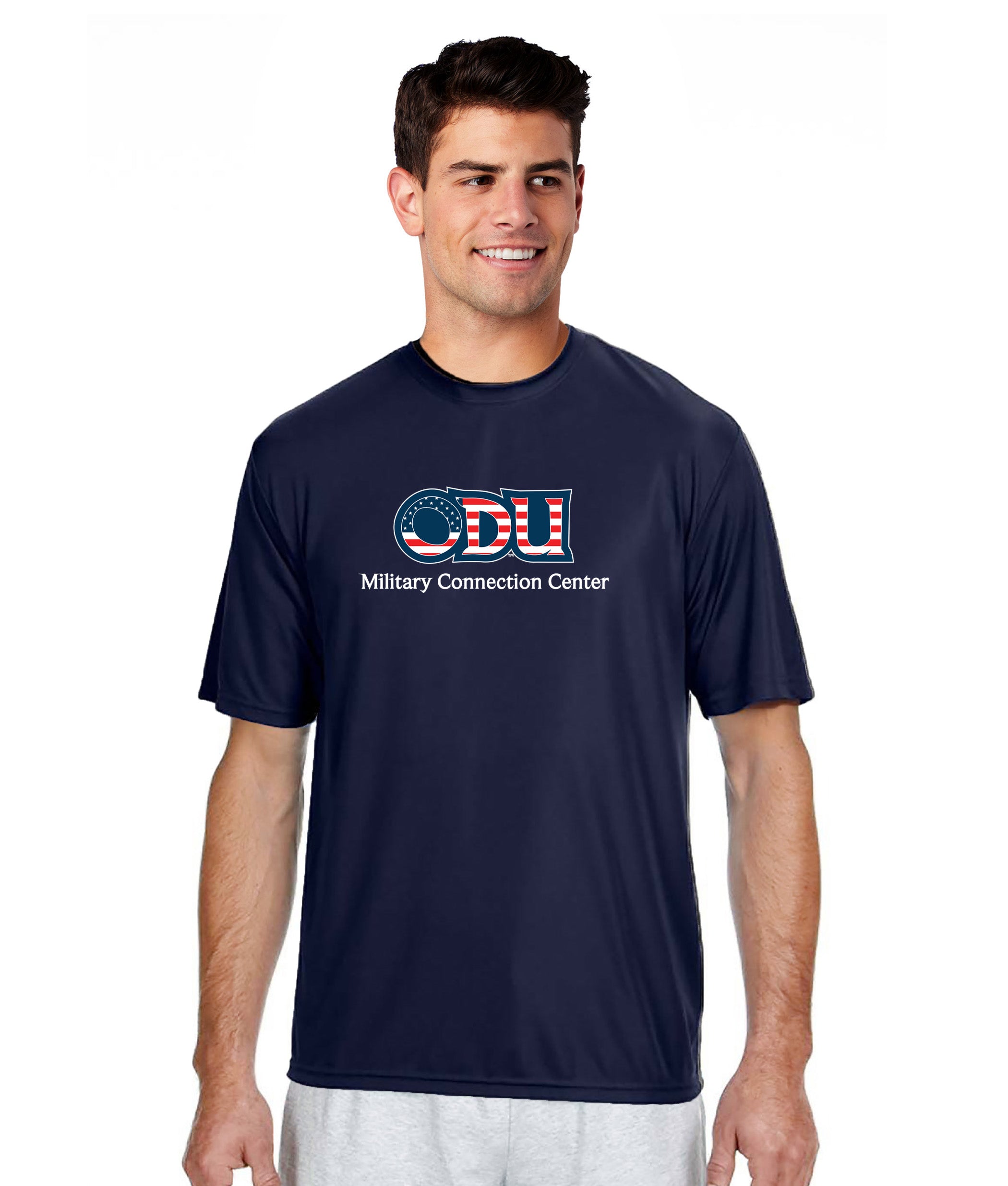 Old Dominion University, ODU Military - Military Connection Center, A4 Cooling Performance Short Sleeve T-Shirt - Navy