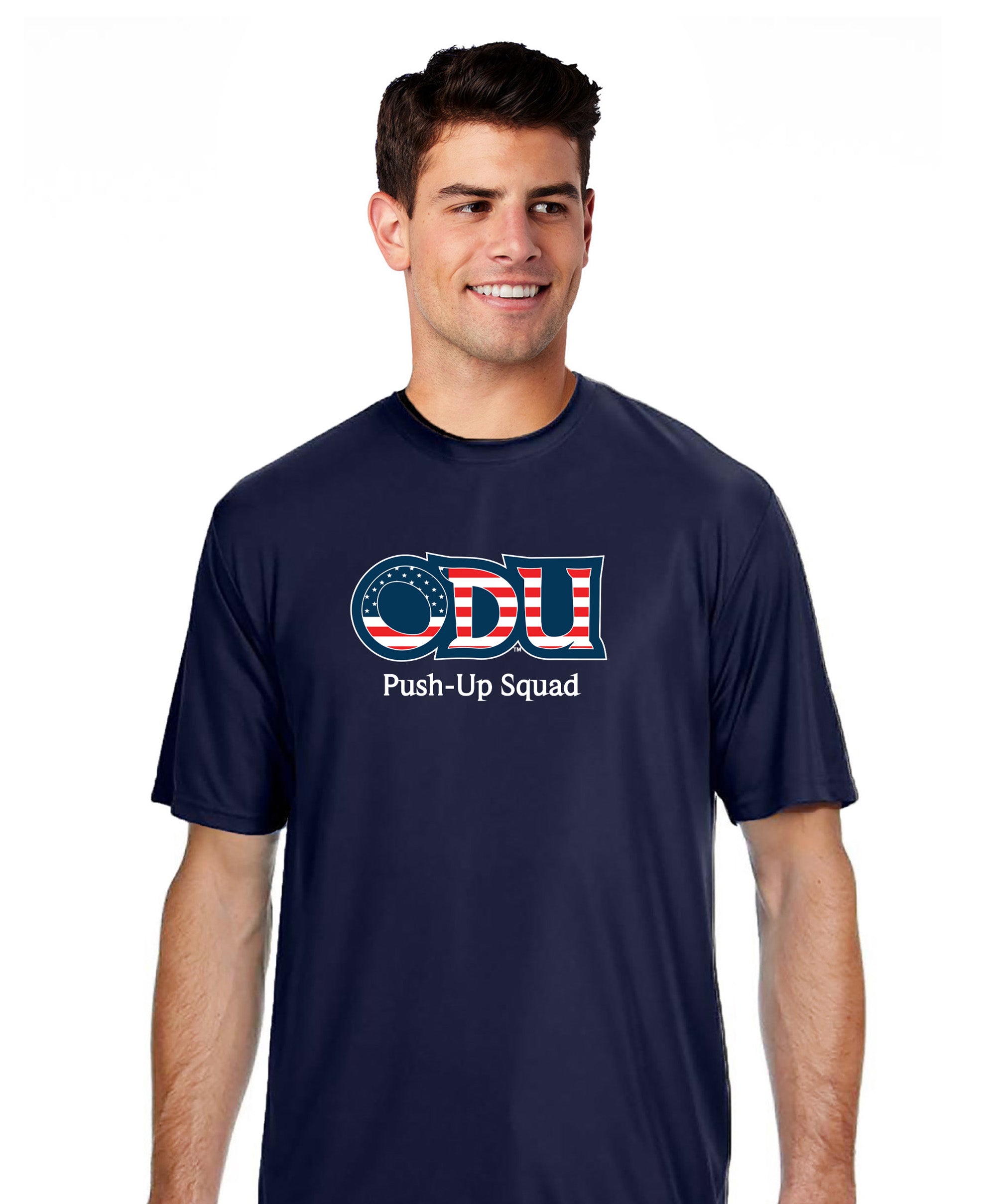 Old Dominion University, ODU Military - Push-Up Squad, A4 Cooling Performance Short Sleeve T-Shirt - Navy