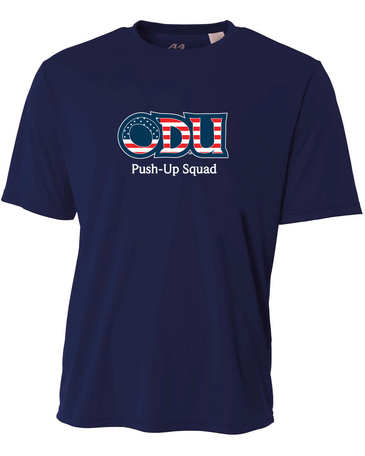 Old Dominion University, ODU Military - Push-Up Squad, A4 Cooling Performance Short Sleeve T-Shirt - Navy