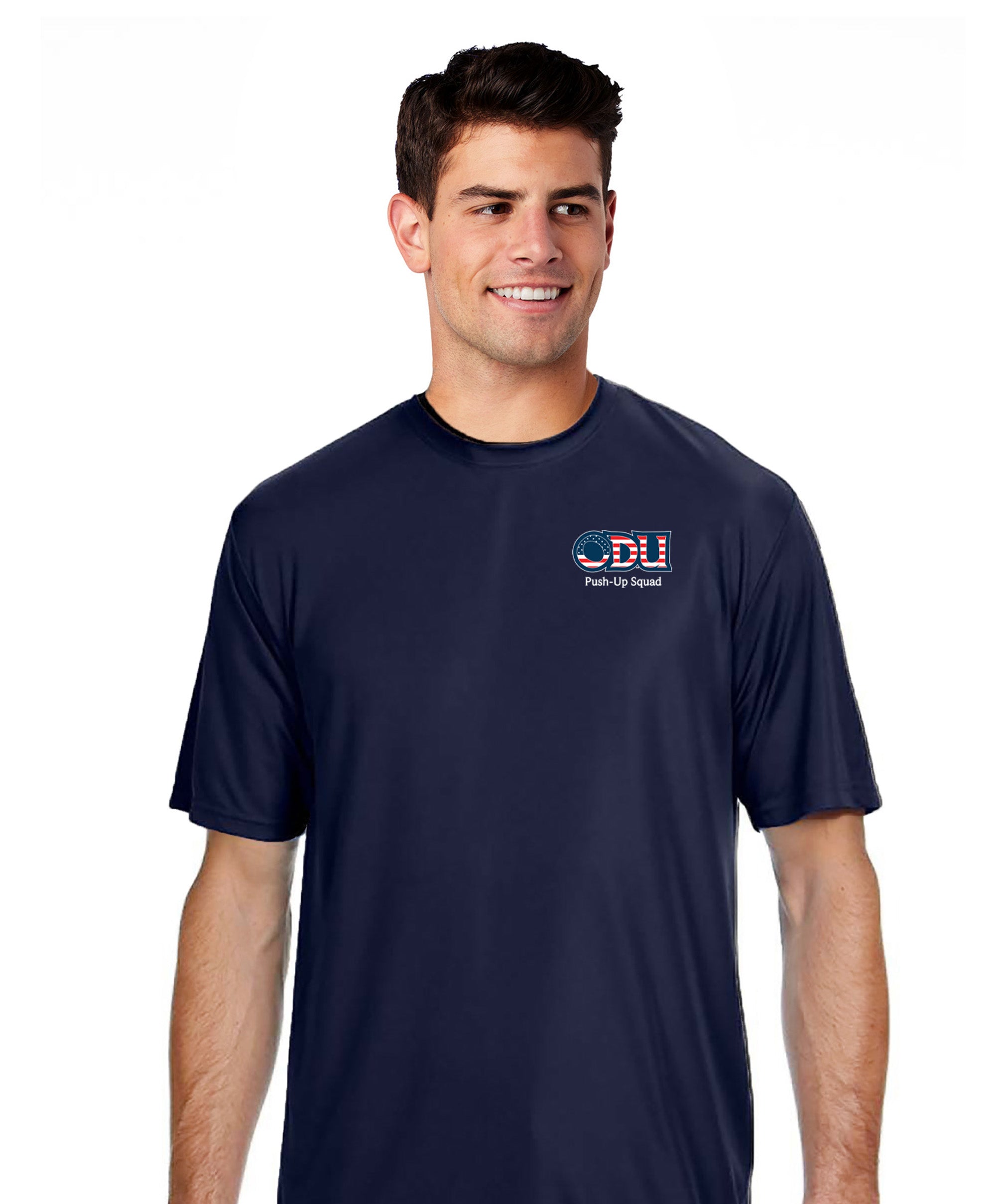 Old Dominion University, ODU Military - Push-Up Squad, A4 Cooling Performance Short Sleeve T-Shirt - Navy