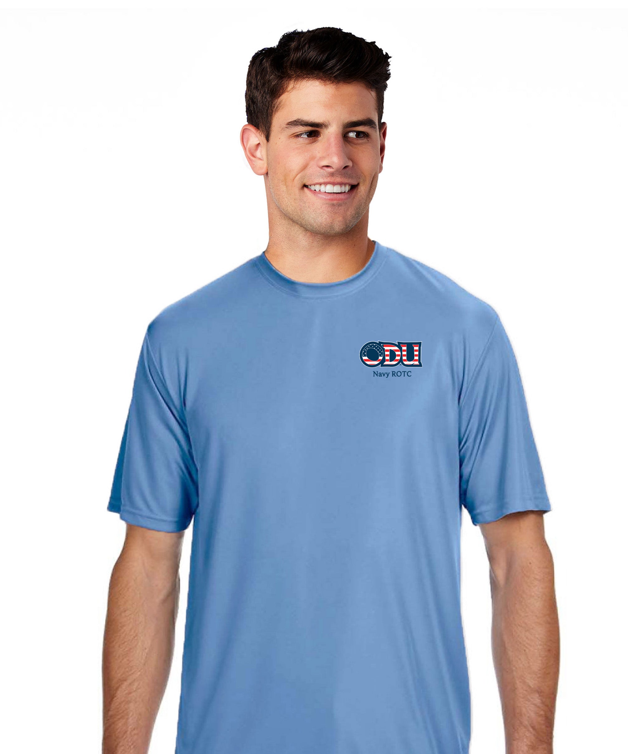 Old Dominion University, ODU Military - Navy ROTC, A4 Cooling Performance Short Sleeve T-Shirt - Carolina Blue