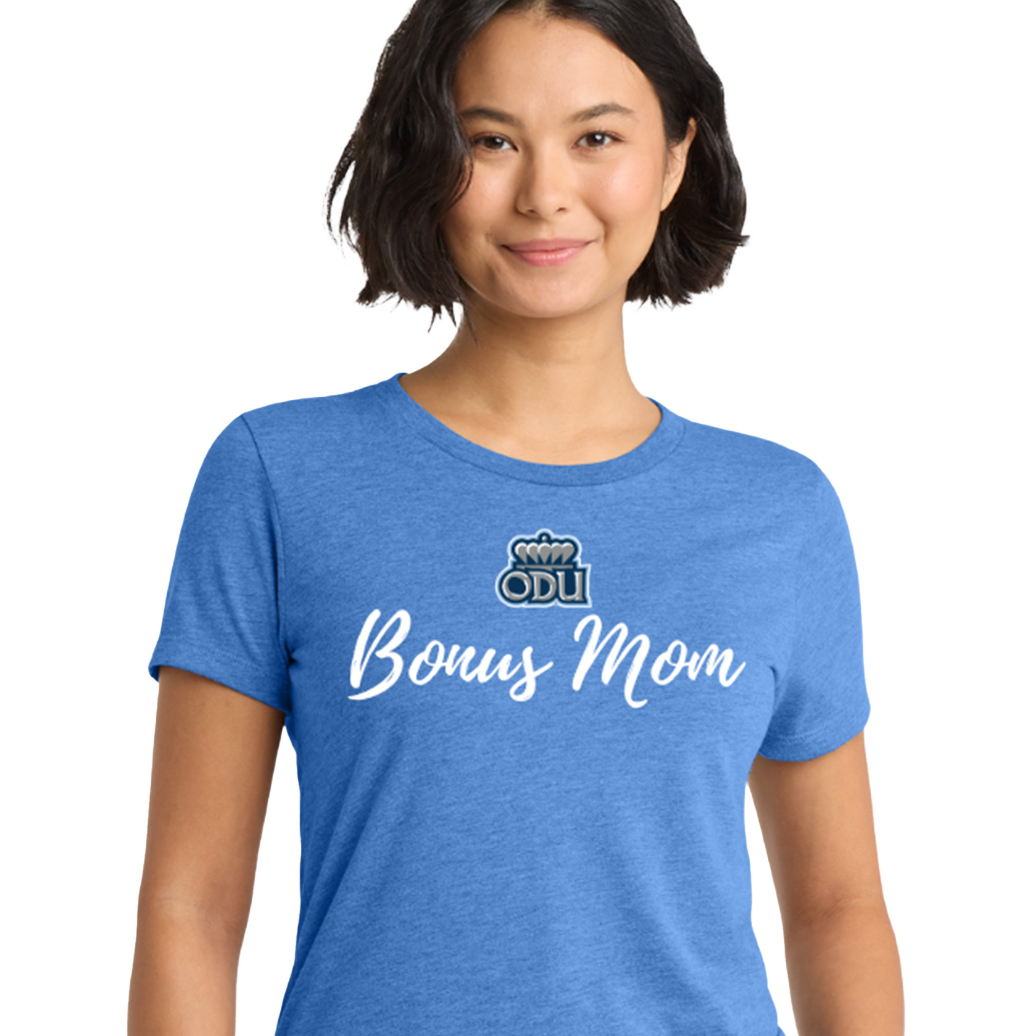 Old Dominion University, ODU, Bonus Mom, Women’s Tri-Blend T-Shirt - Carolina Blue