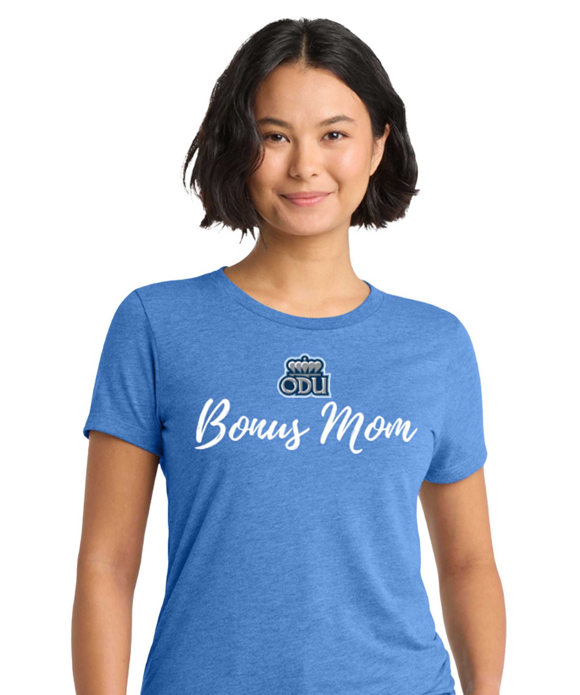 Old Dominion University, ODU, Bonus Mom, Women’s Tri-Blend T-Shirt - Carolina Blue
