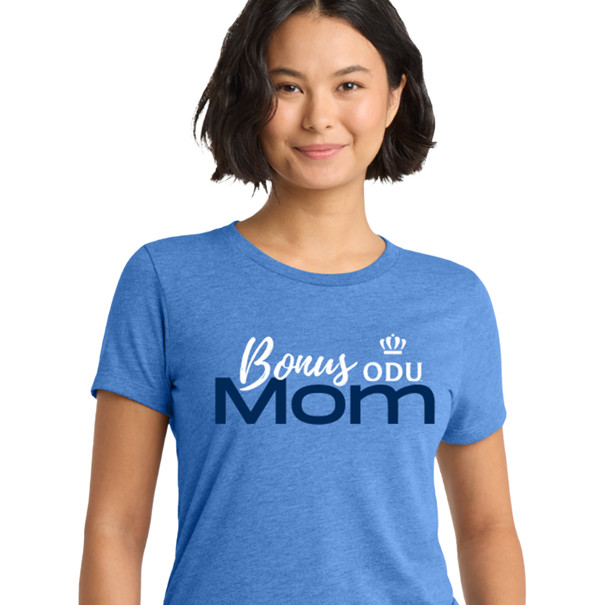 Old Dominion University, ODU, Bonus Mom, Women’s Tri-Blend T-Shirt - Carolina Blue