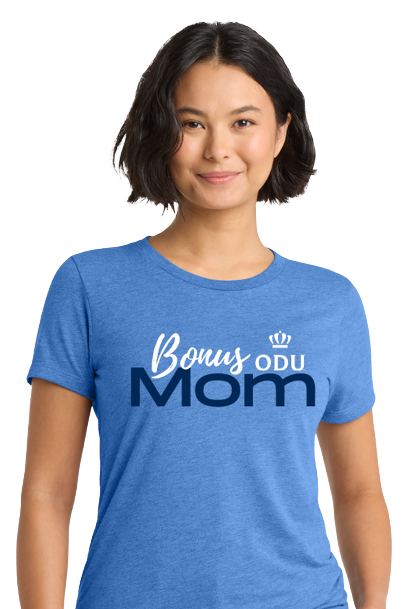 Old Dominion University, ODU, Bonus Mom, Women’s Tri-Blend T-Shirt - Carolina Blue