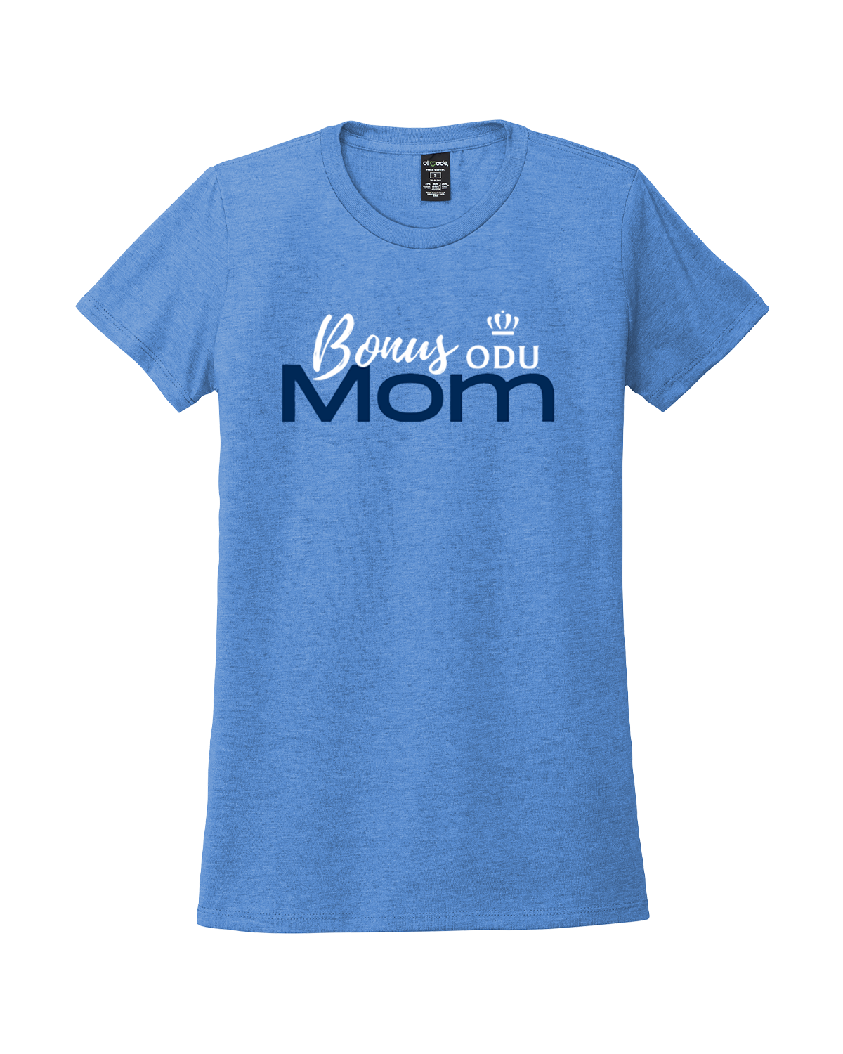 Old Dominion University, ODU, Bonus Mom, Women’s Tri-Blend T-Shirt - Carolina Blue