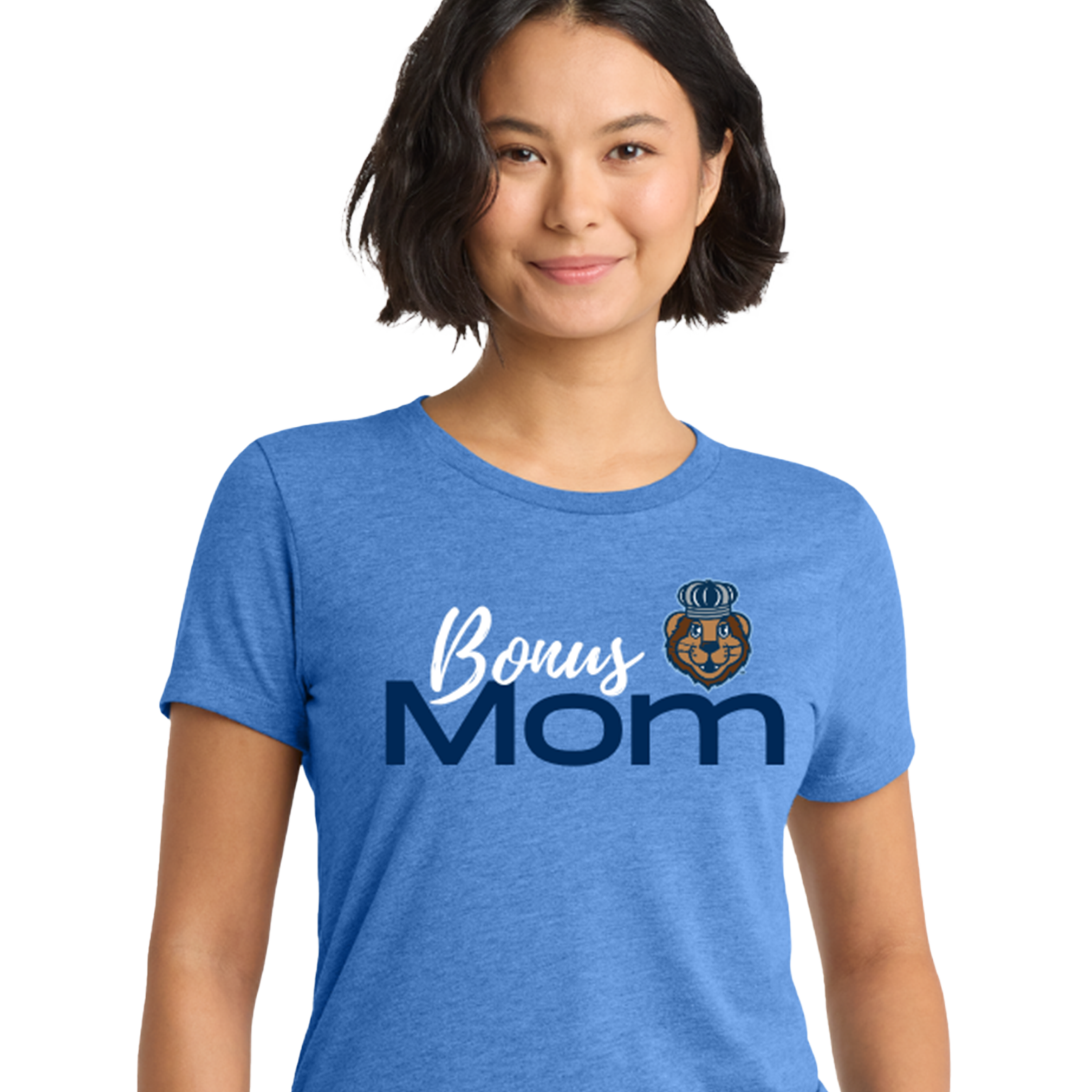 Old Dominion University, ODU Best MOM, Bonus Mom, Women’s Tri-Blend T-Shirt - Carolina Blue